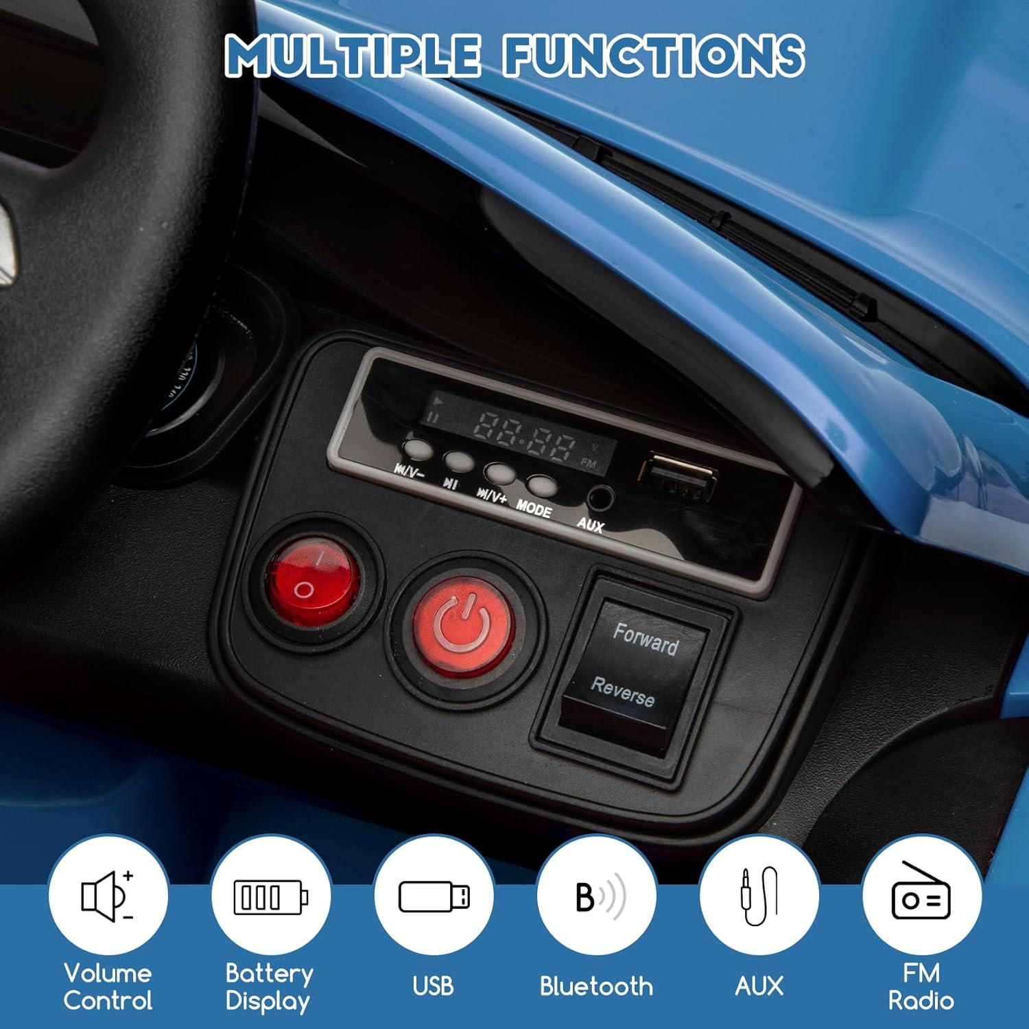 12V Kids Car Licensed Dodge Challenger Electric Car for Kids Battery-Powered Toy