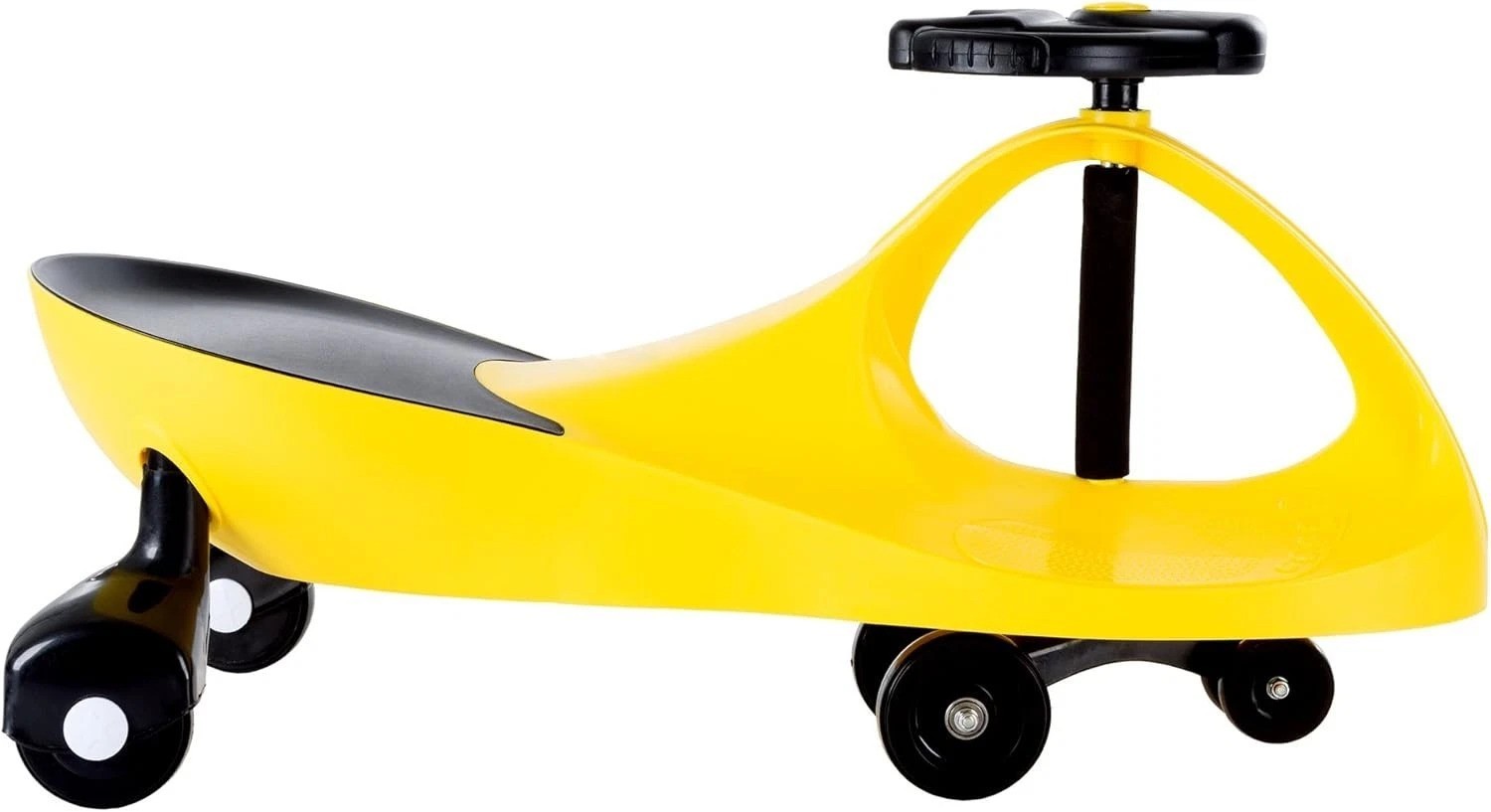 Twist, Wiggle & Go Wiggle Car for Toddlers – Yellow Ride-On Toy, Safe & Durable