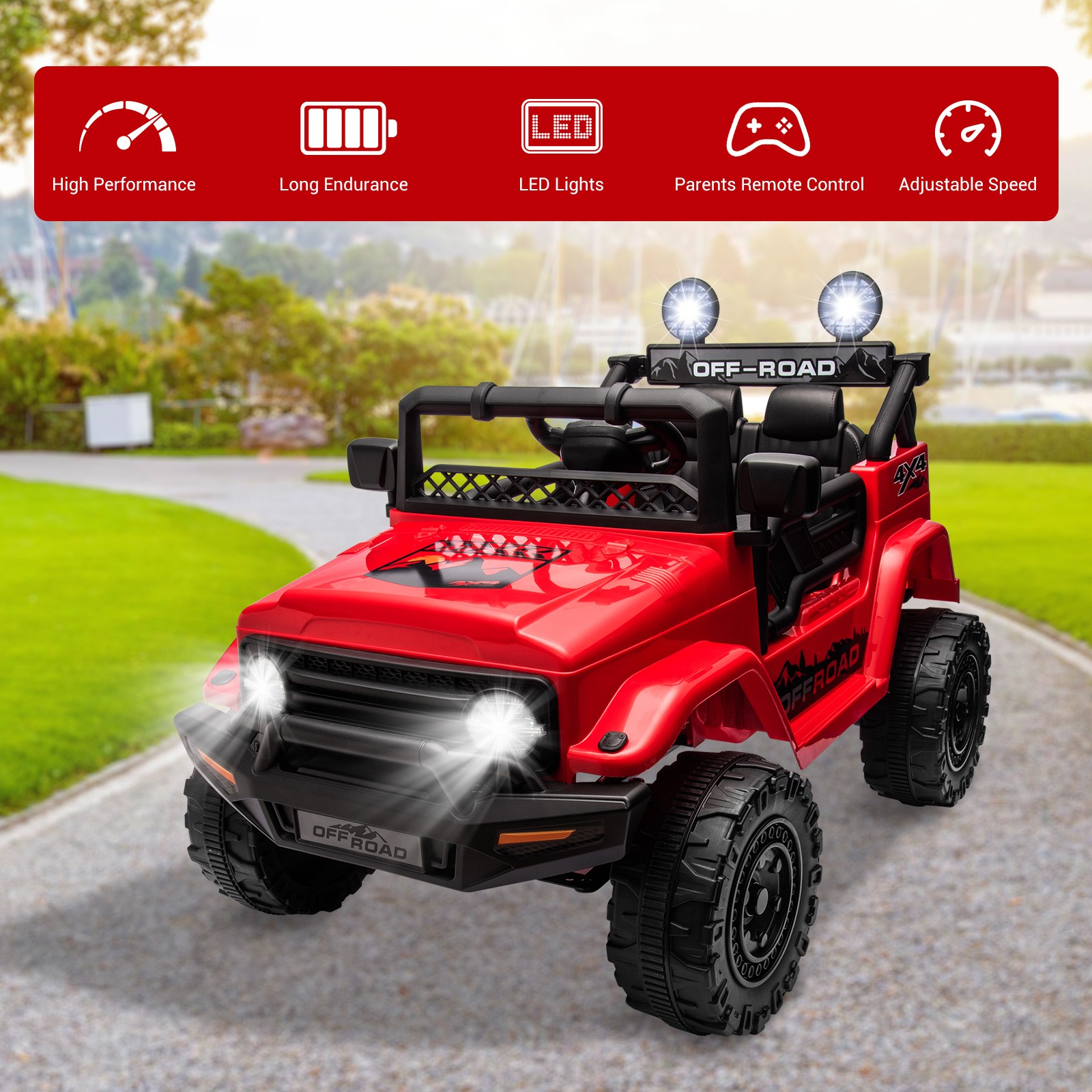 2 Seater Kids Ride On Truck Car 12V Battery Powered Electric Vehicle w/ Remote