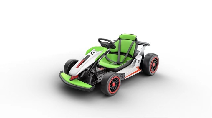 Electric Drift Go Kart 24V, Ride On Toy for Kids 6+, Music Mode 2 Speed, 110 lbs