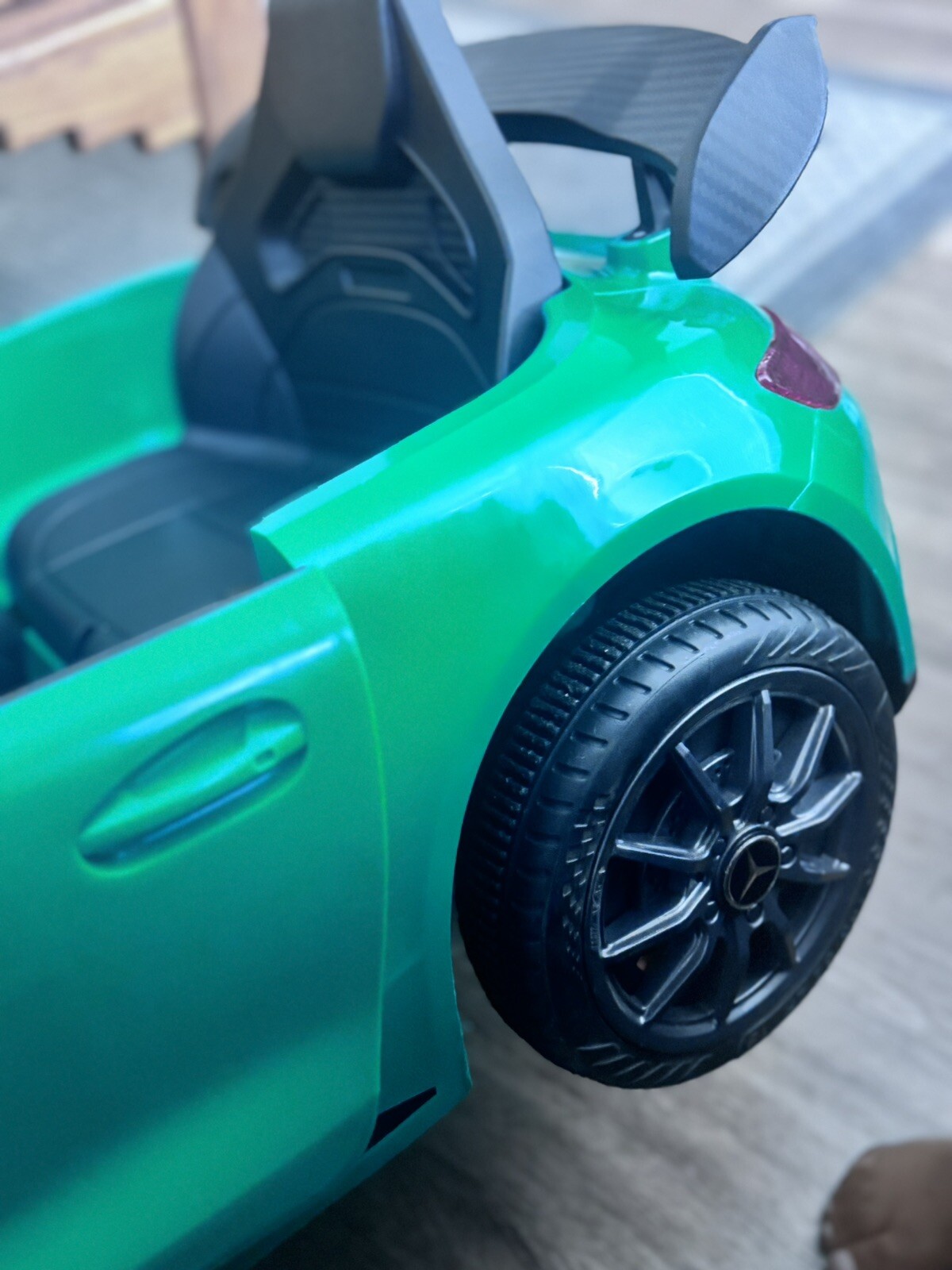Kids Ride on Car Mercedes Benz AMG GT-R Electric Battery Powered Car – Red/White