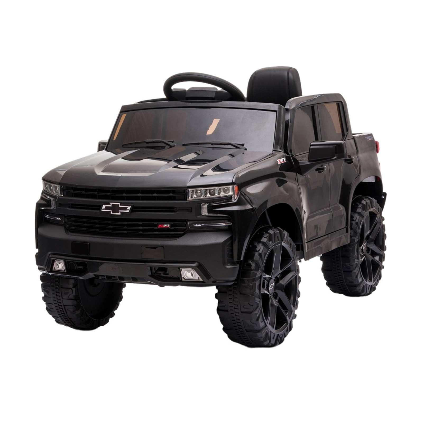 Licensed Chevy Silverado 12V Kids Ride On Truck Remote LED Music Outdoor
