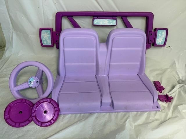 Power Wheels Wheel Frozen Purple Parts Windshield Steering Wheel Light Clamps