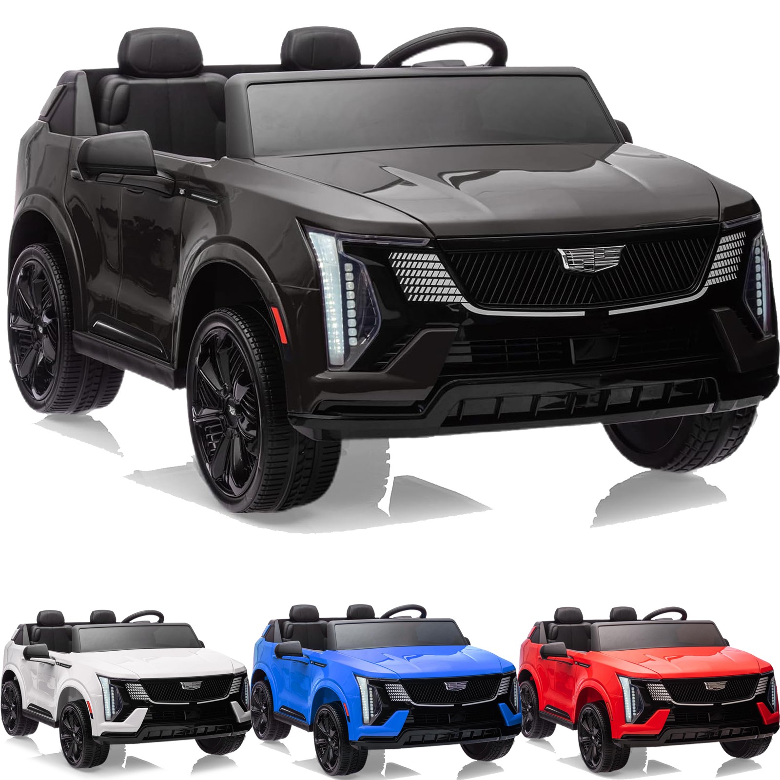 Kids Ride On Car Licensed Cadillac 24V 2 Seater Parent Remote LED MP3 USB