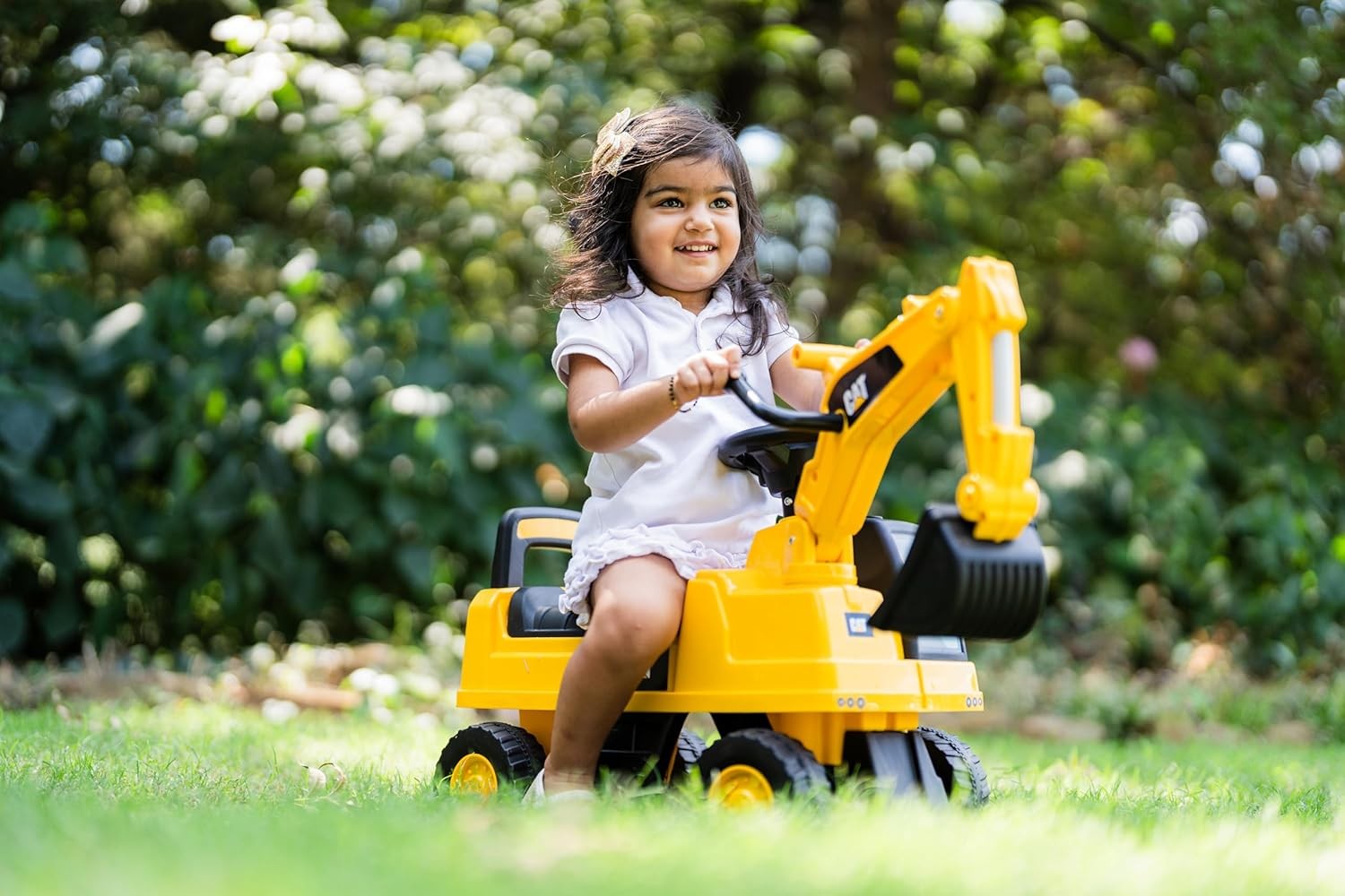 CAT Excavator Push Car – Licensed Caterpillar Ride-On Digger Toy Kids W/