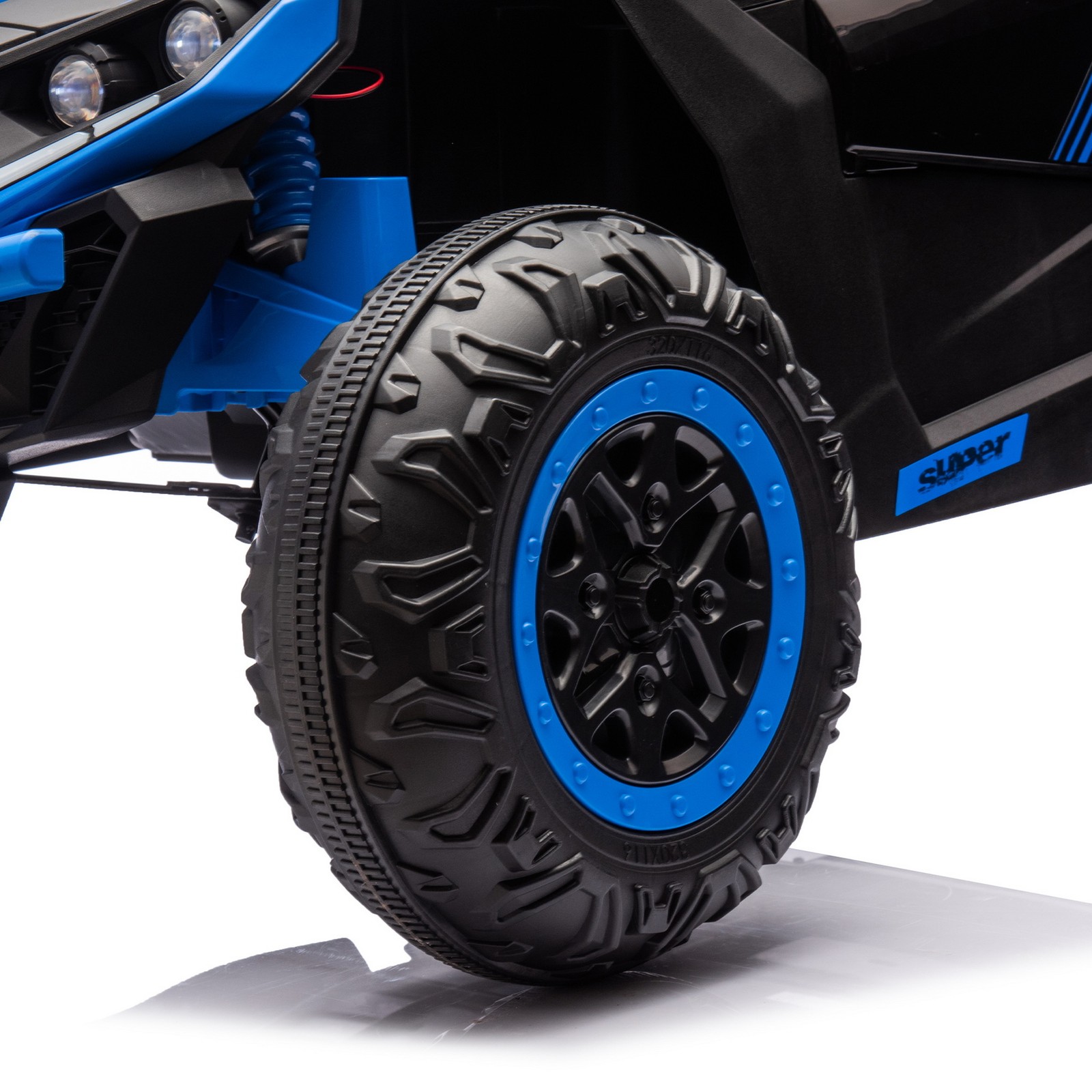 24V 7Ah Kids Ride On Rally UTV Car Parents Control LED Music 4-Wheel Suspension