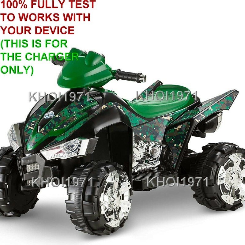 WALL charger AC adapter FOR green KT1165 KID TRAX ATV Camo Quad ride on 6V BATT