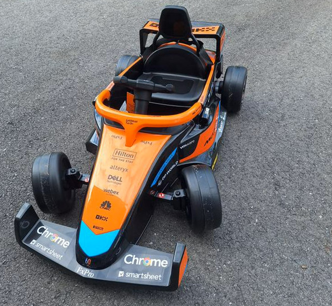 Kids 12V Electric Ride On Racing Car Battery Powered with RC for Ages 3 to 5