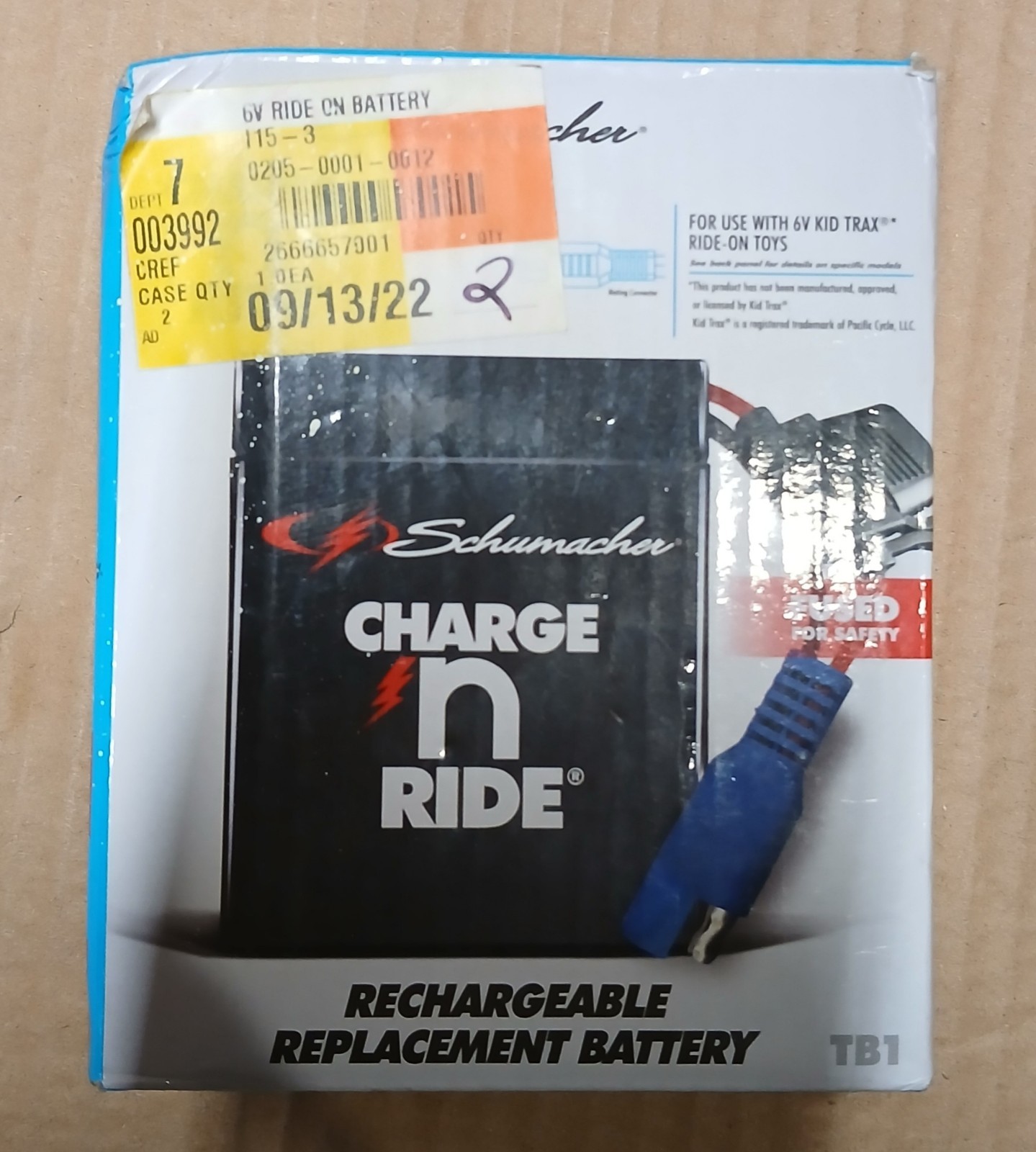 Schumacher Charge N Ride TB1 6V 4.5Ah LPC6-5.6 Rechargeable Replacement Battery