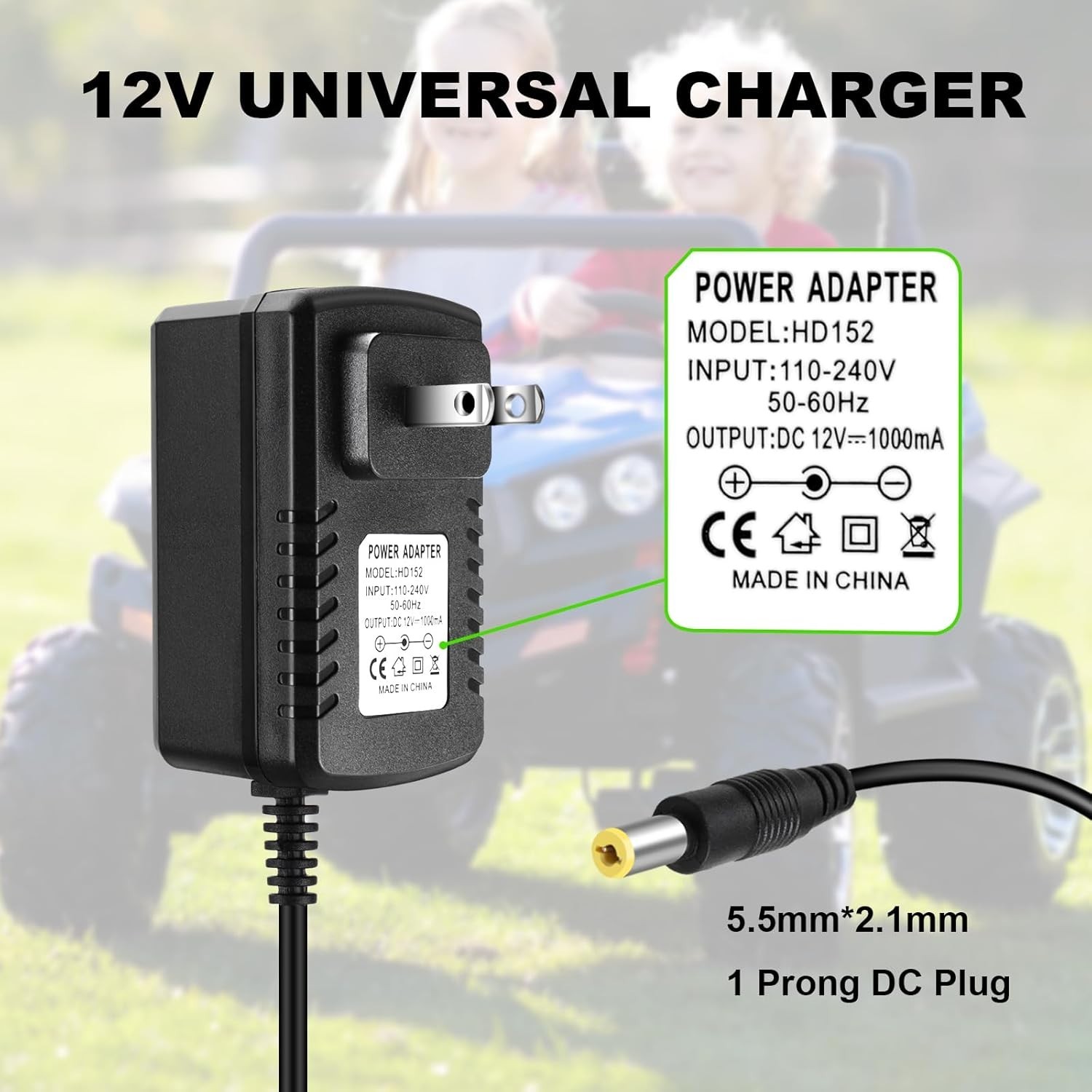 12V Charger for Kids Ride On Car Toys Best Choice for SUV Kid Trax Dynacraft …
