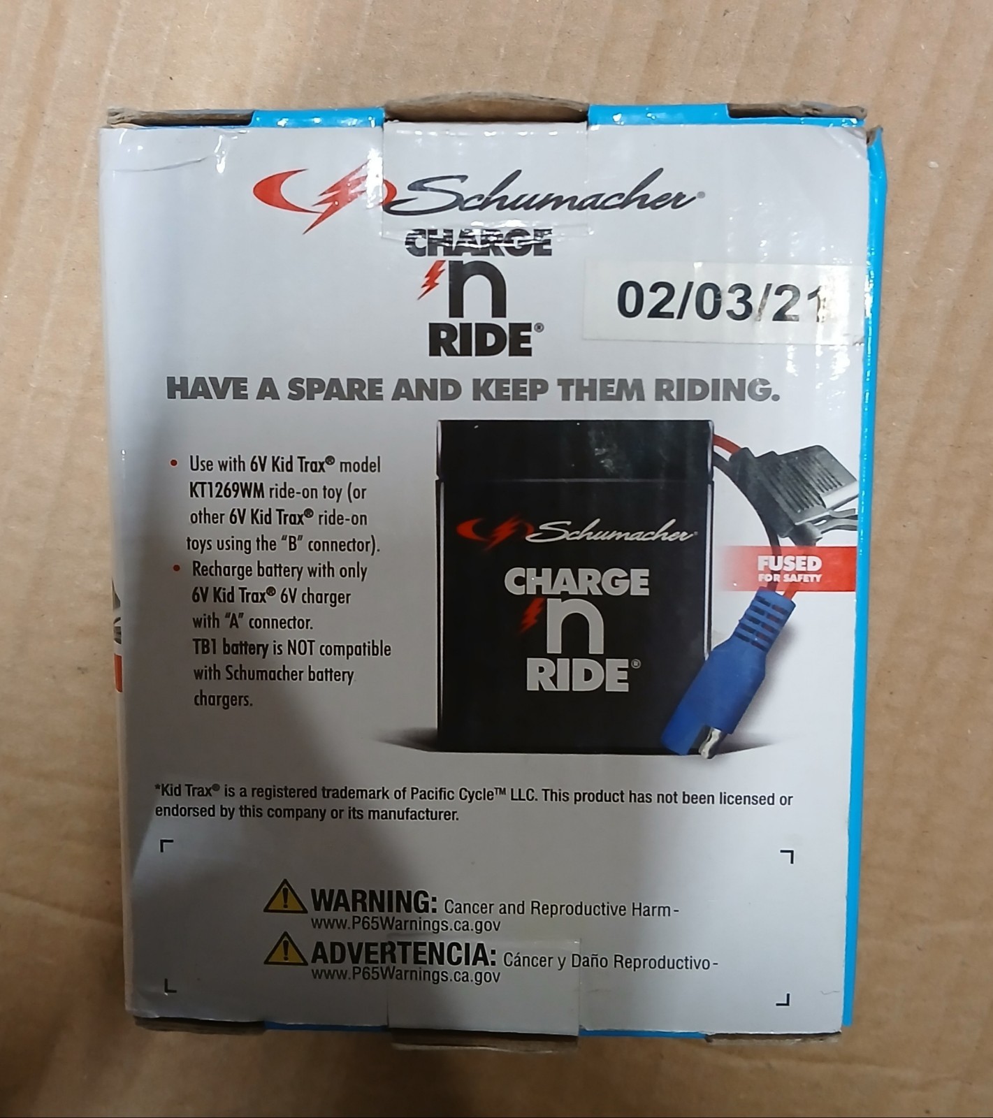 Schumacher Charge N Ride TB1 6V 4.5Ah LPC6-5.6 Rechargeable Replacement Battery