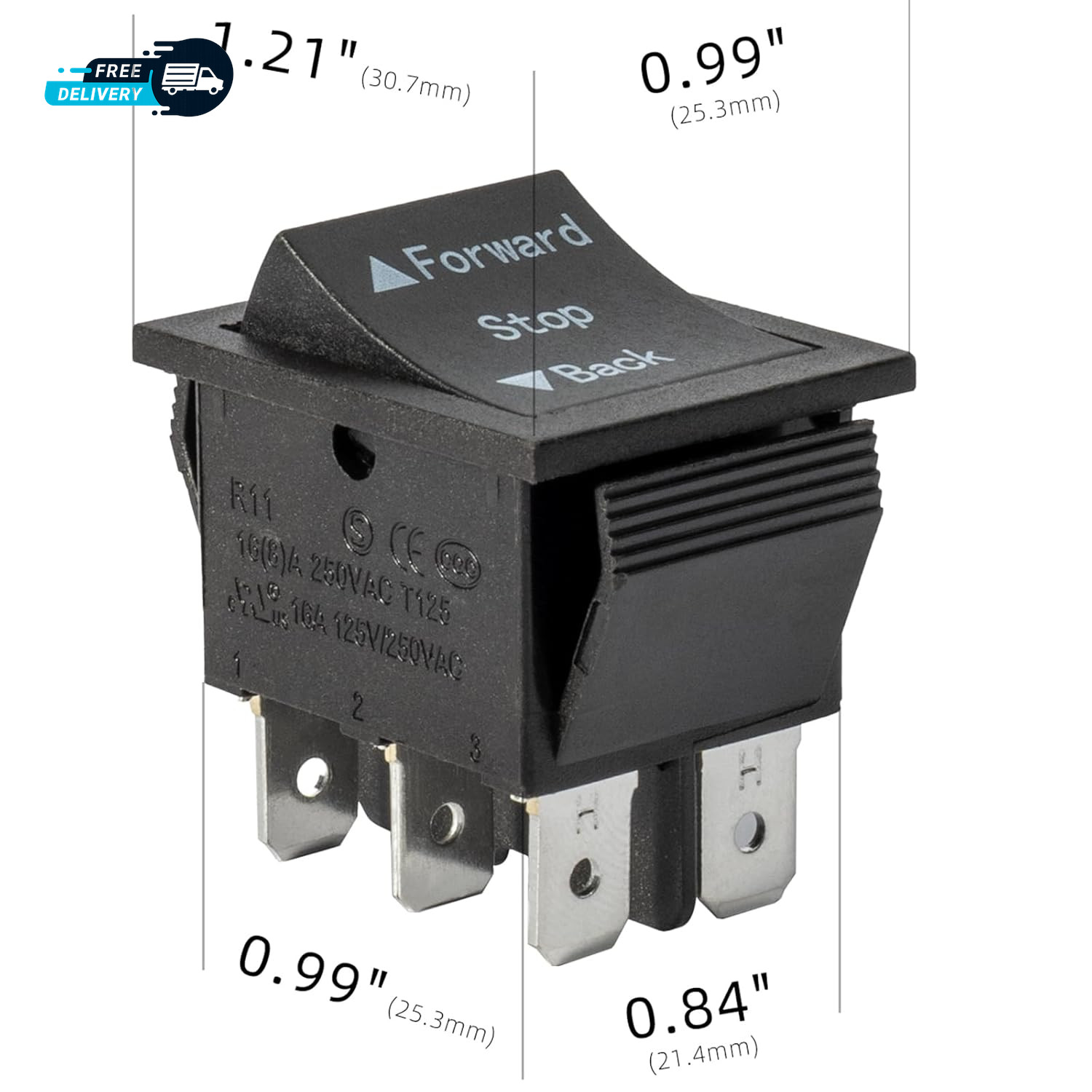 2 Pcs Universal 6V 12V 24V Forward Reverse Switch Compatible with Power Wheels