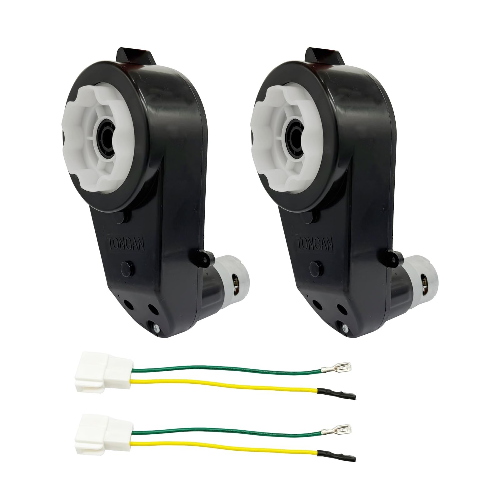 2Pcs Electric Motor Gearbox for Kids Ride-On Car, 12V/24V High-Speed Upgrade Par