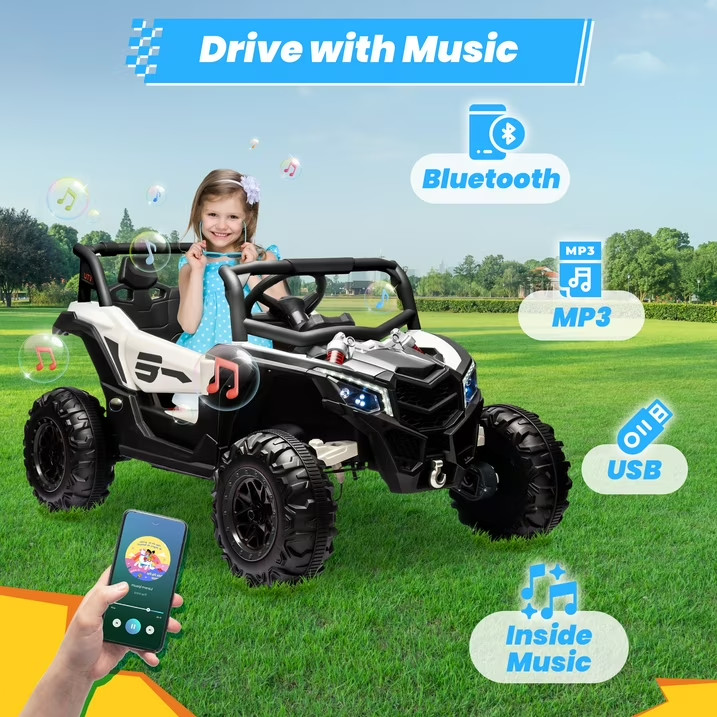 joyracer 24V Ride On Car for Kids W/Remote Control, Battery Powered Off