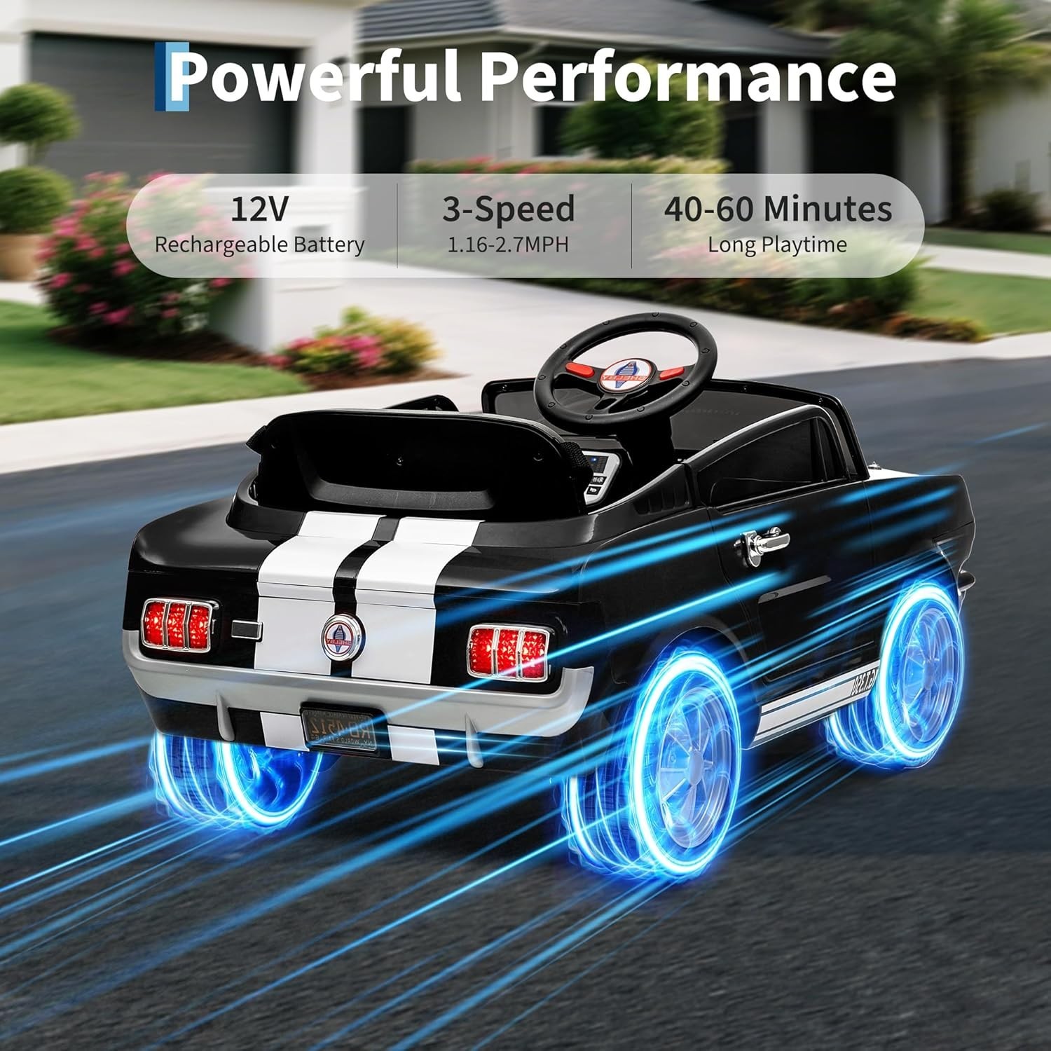 12V Electric Battery Powered Riding Car Toy for Toddlers Ride on Toys w/ Remote