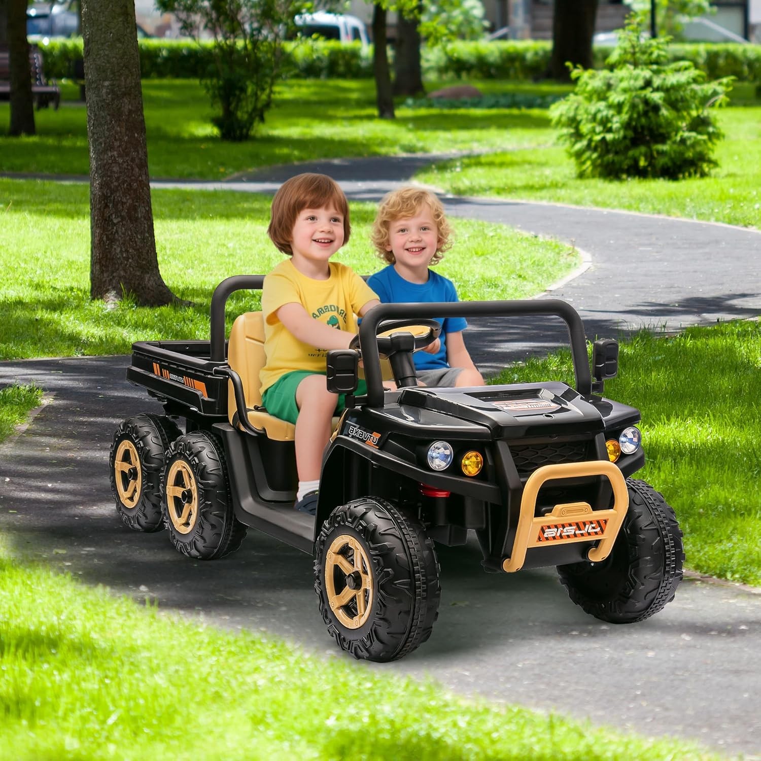 Kids 24V Ride On Dump Truck UTV Electric Ride On Car Toys Vehicles w/ Dump Bed