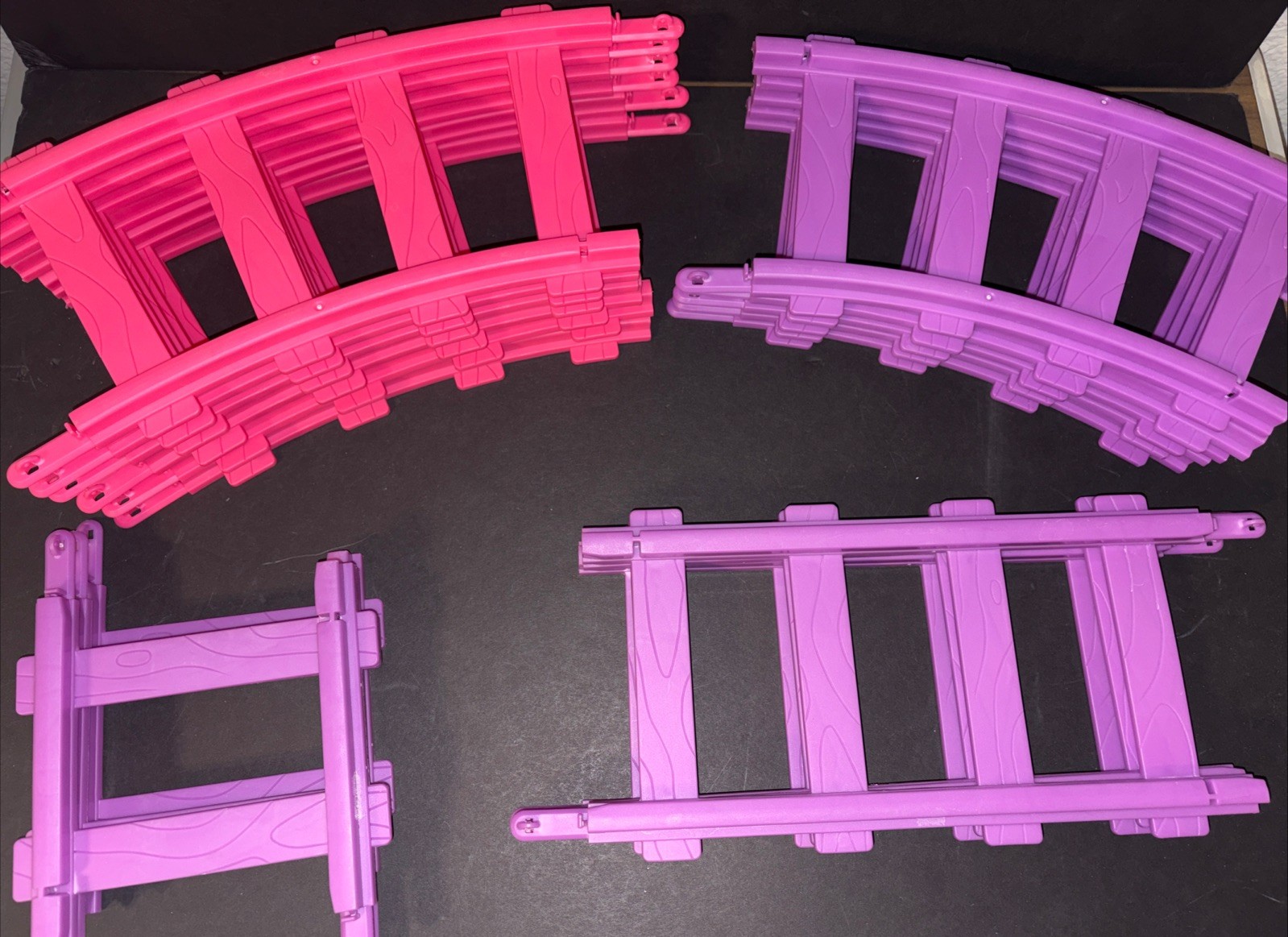 Kiddieland Minnie Ride-On Train Tracks Curved 11 & Straight 3 & Short Straight 3