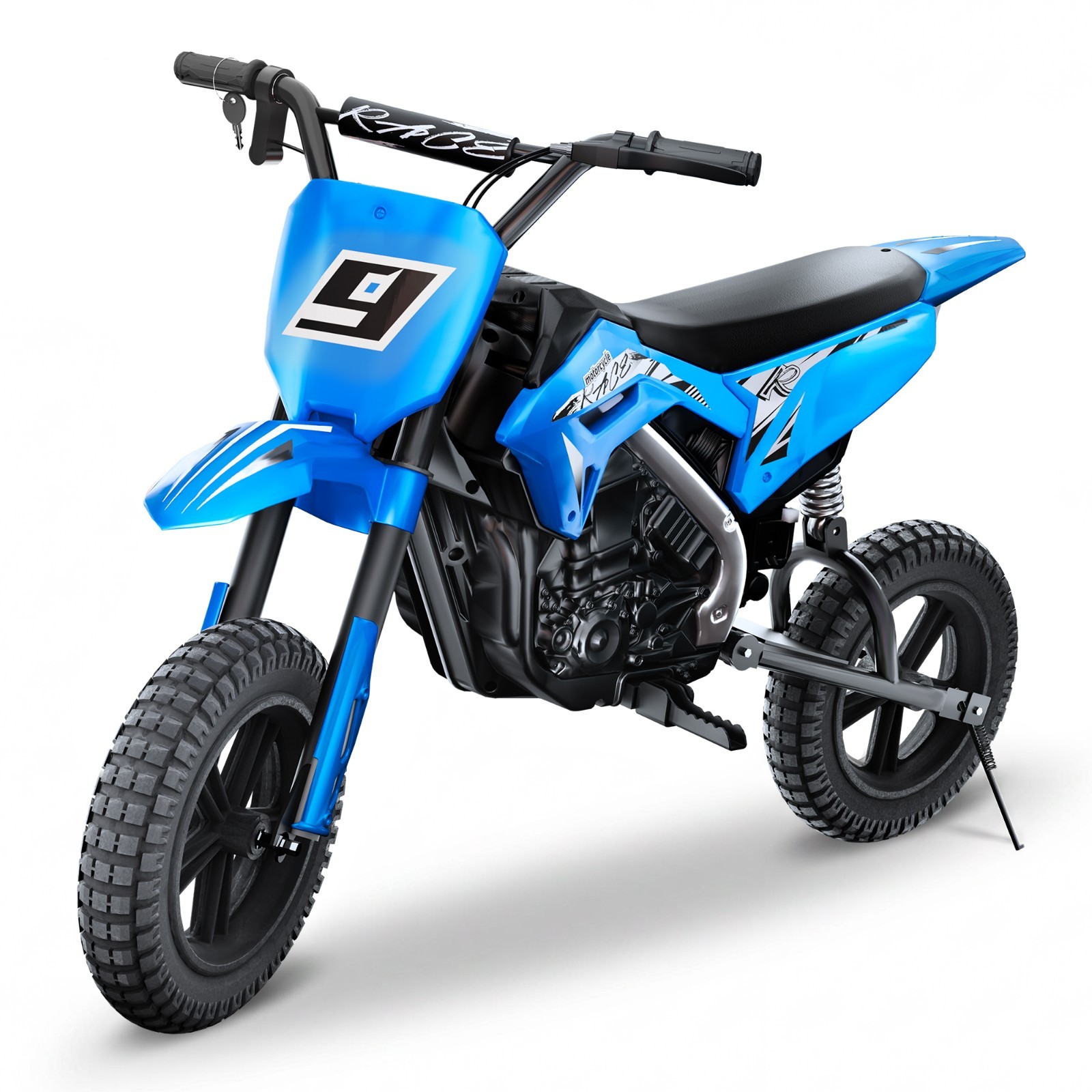 Kids Motorcycle Electric Dirt Bike 24V Brushless Motor 11MPH Speed 12″ Air Tires