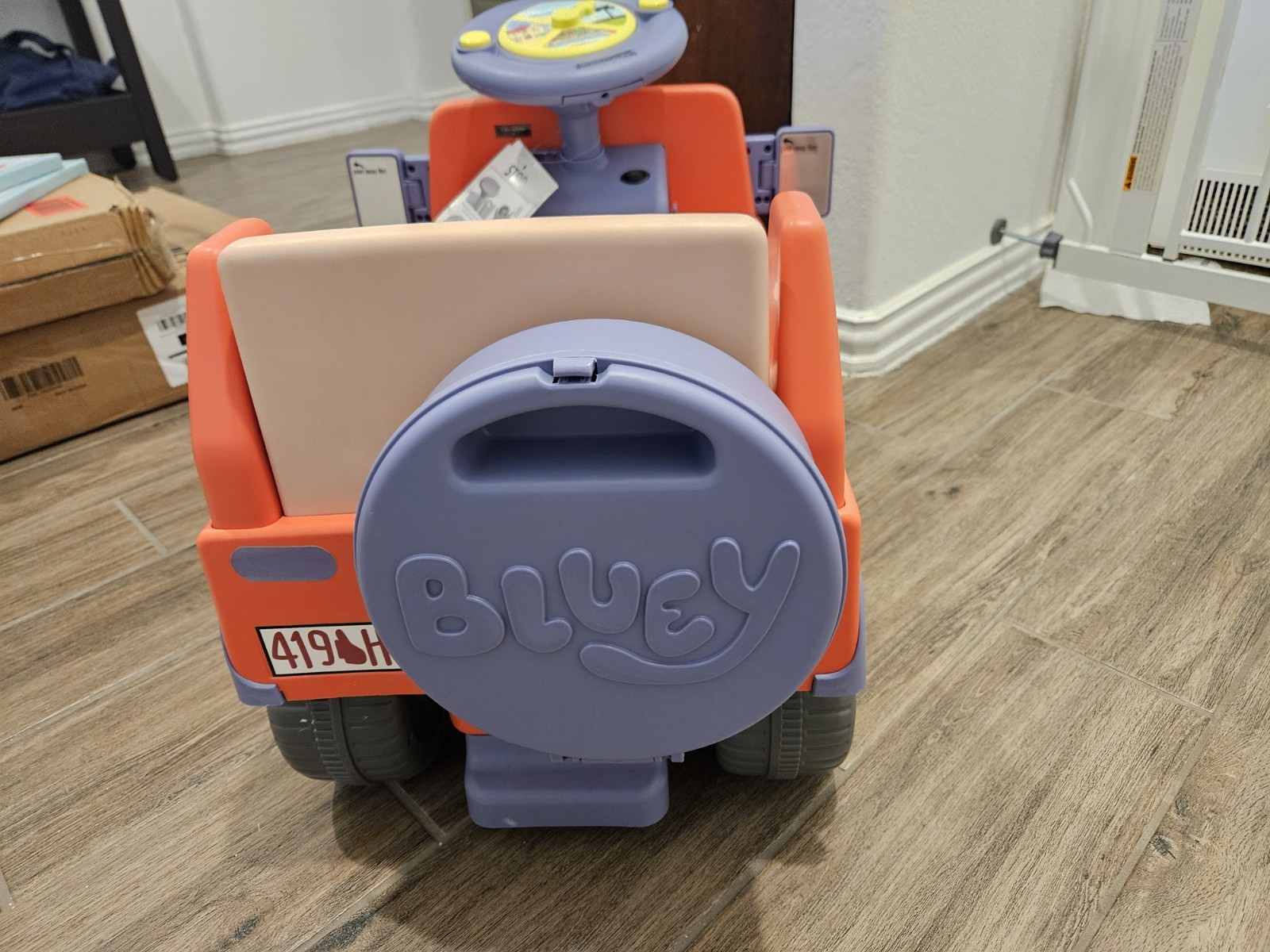 Bluey 6V Ride On Car for Kids with Sound Effects & Music