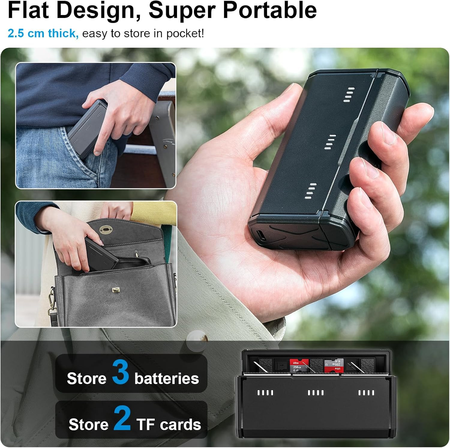 Enduro Battery Charger with Smart Power Indicator and Side Charging