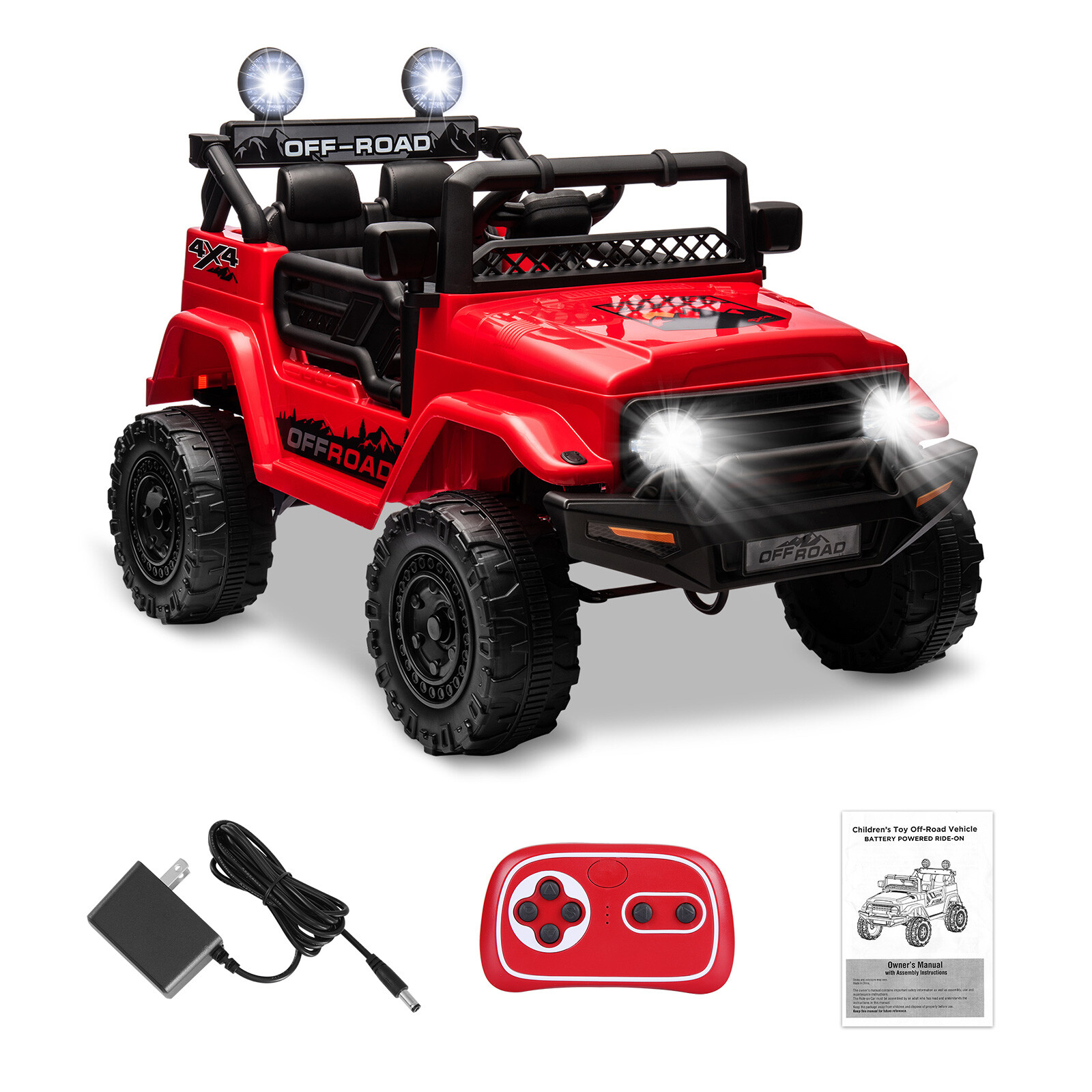 12V Kids Ride On Car 2 Seater Electric Vehicle Toy Truck Jeep w/Remote Control
