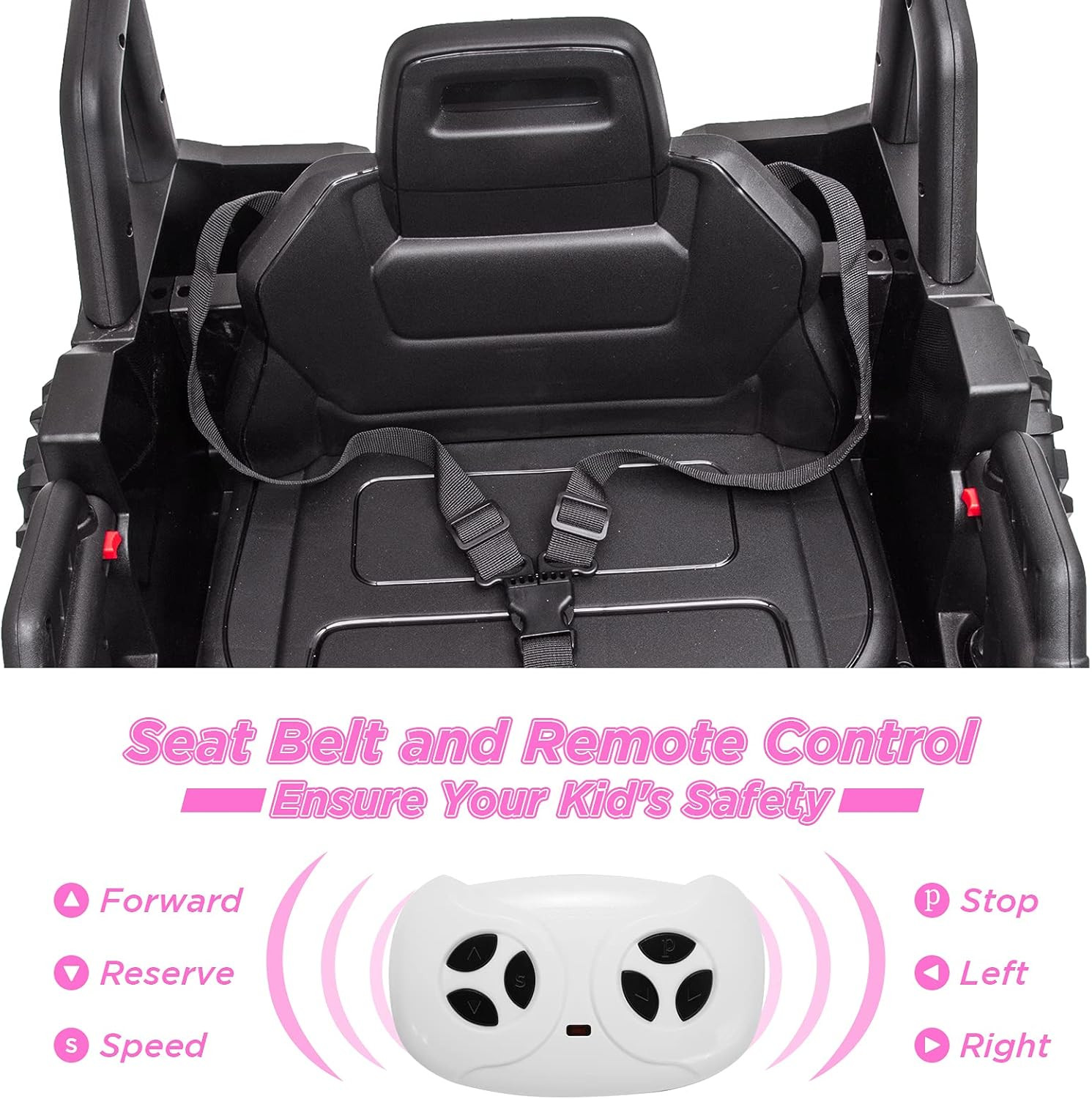 12V Kids Ride on UTV Electric Vehicle for Toddlers Battery Powered Ride on Car T