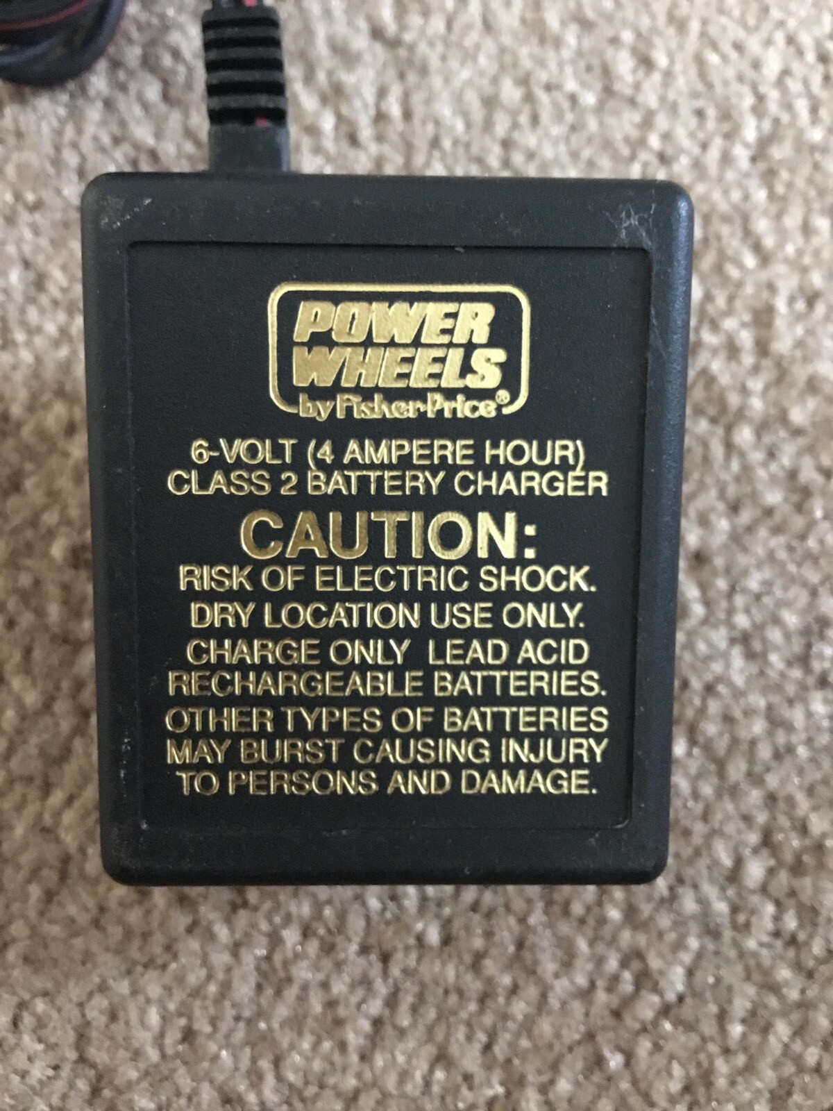 Genuine Power Wheels 6 Volt Battery Charger Part # 00801-0976 Model # 040135
