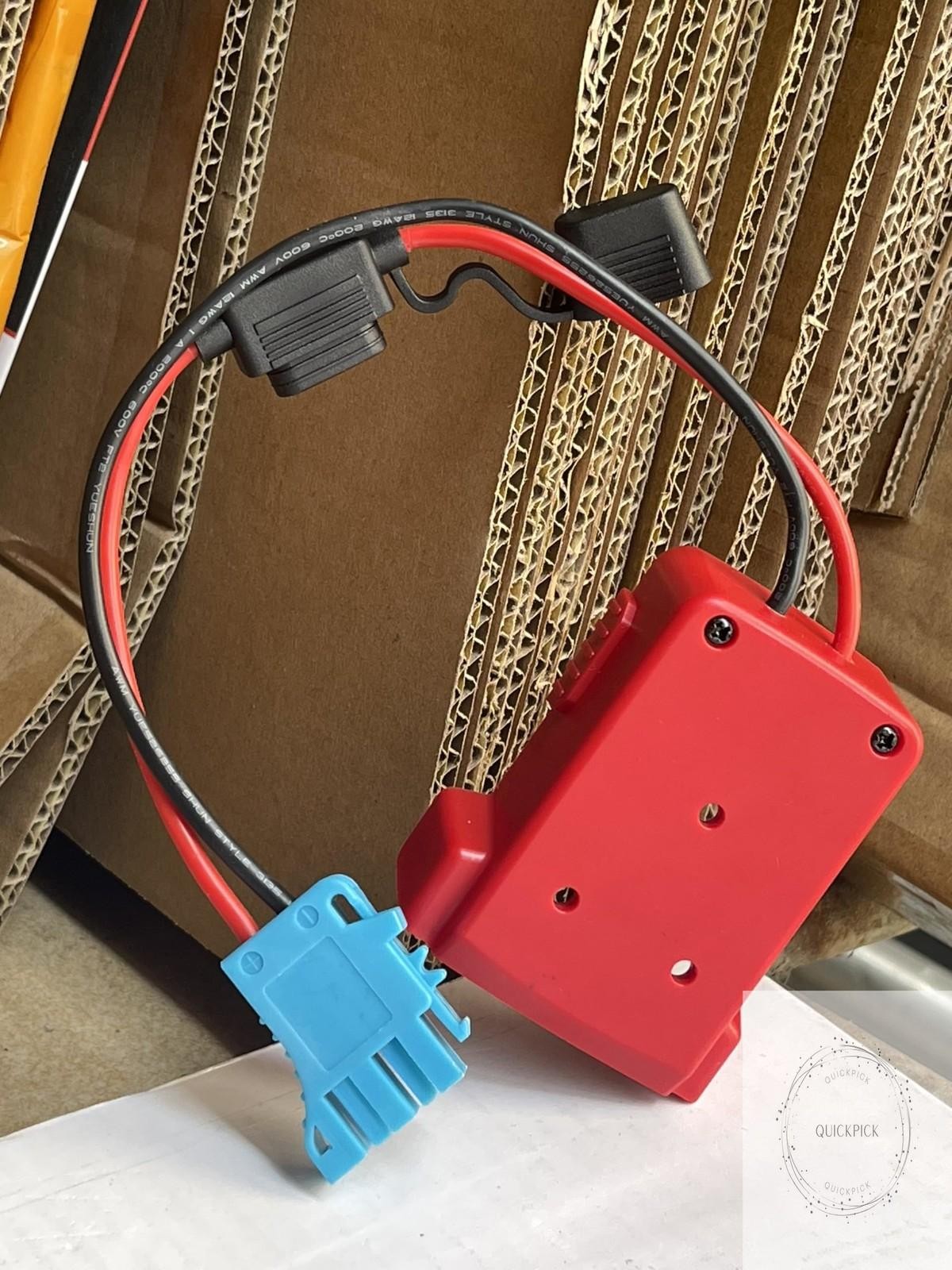 Adapter for Power Wheels Vehicles – for Milwaukee M18 18v Battery Adapter with