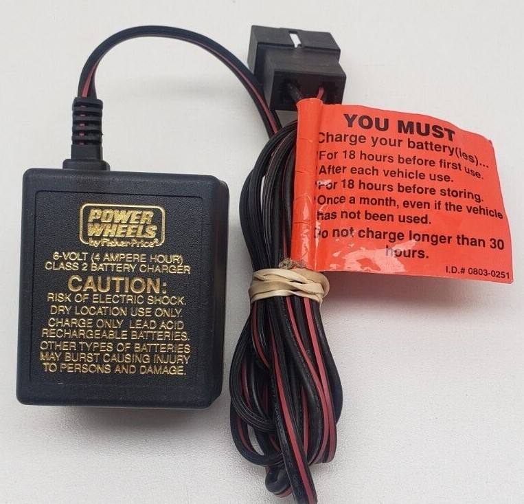 OEM Fisher-Price Power Wheels 6V AC Adapter Authentic Model 040135 00801-0976