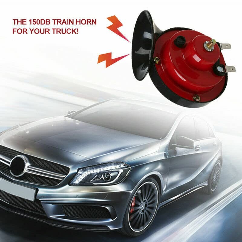 2PC 12V 300DB Super Loud Train Horn Waterproof Motorcycle Car Truck SUV Boat