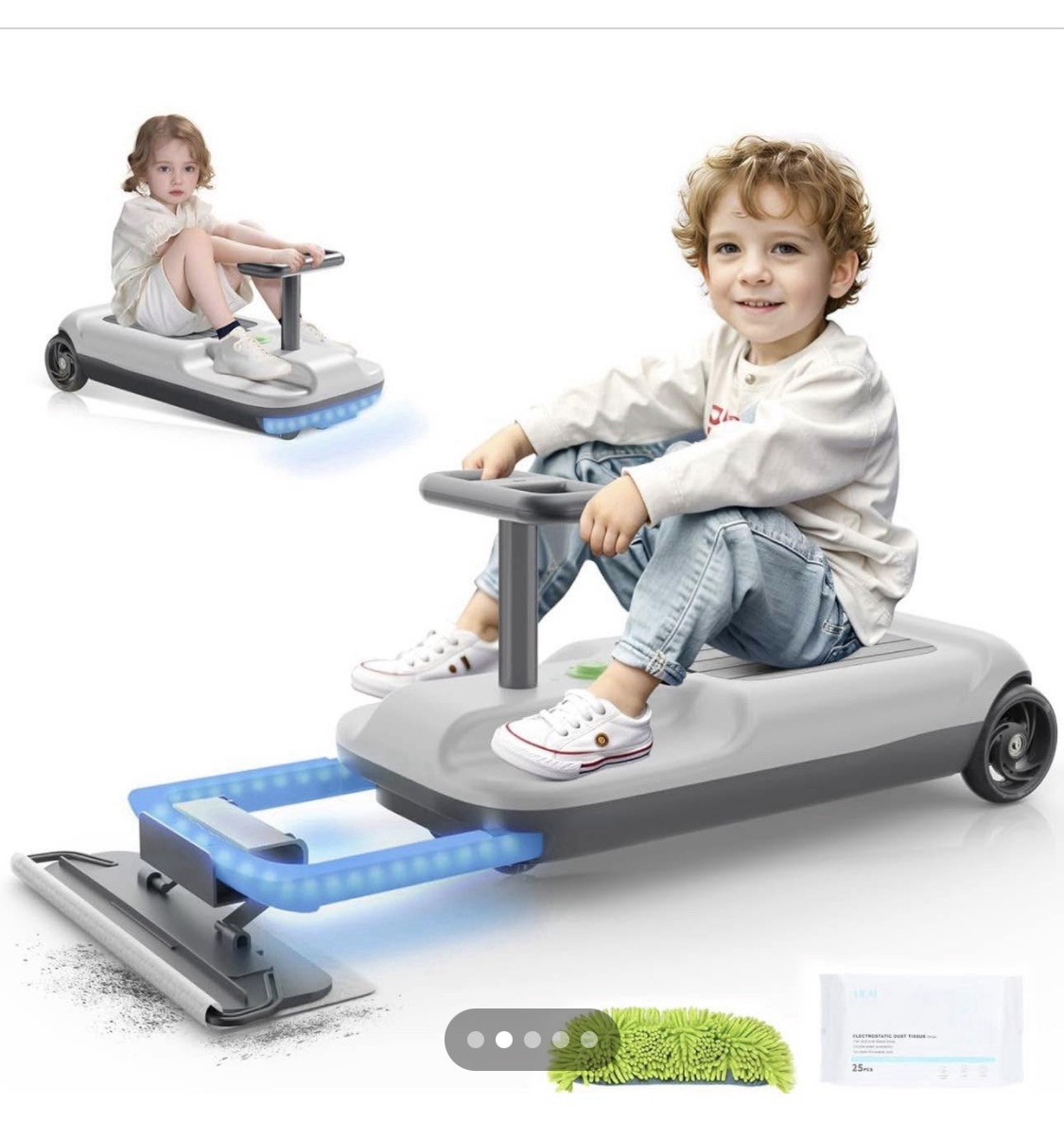Kids Clean Car Portable Go Kart 12v Ride On Race Car…That CLEANS! KidsCleanCar