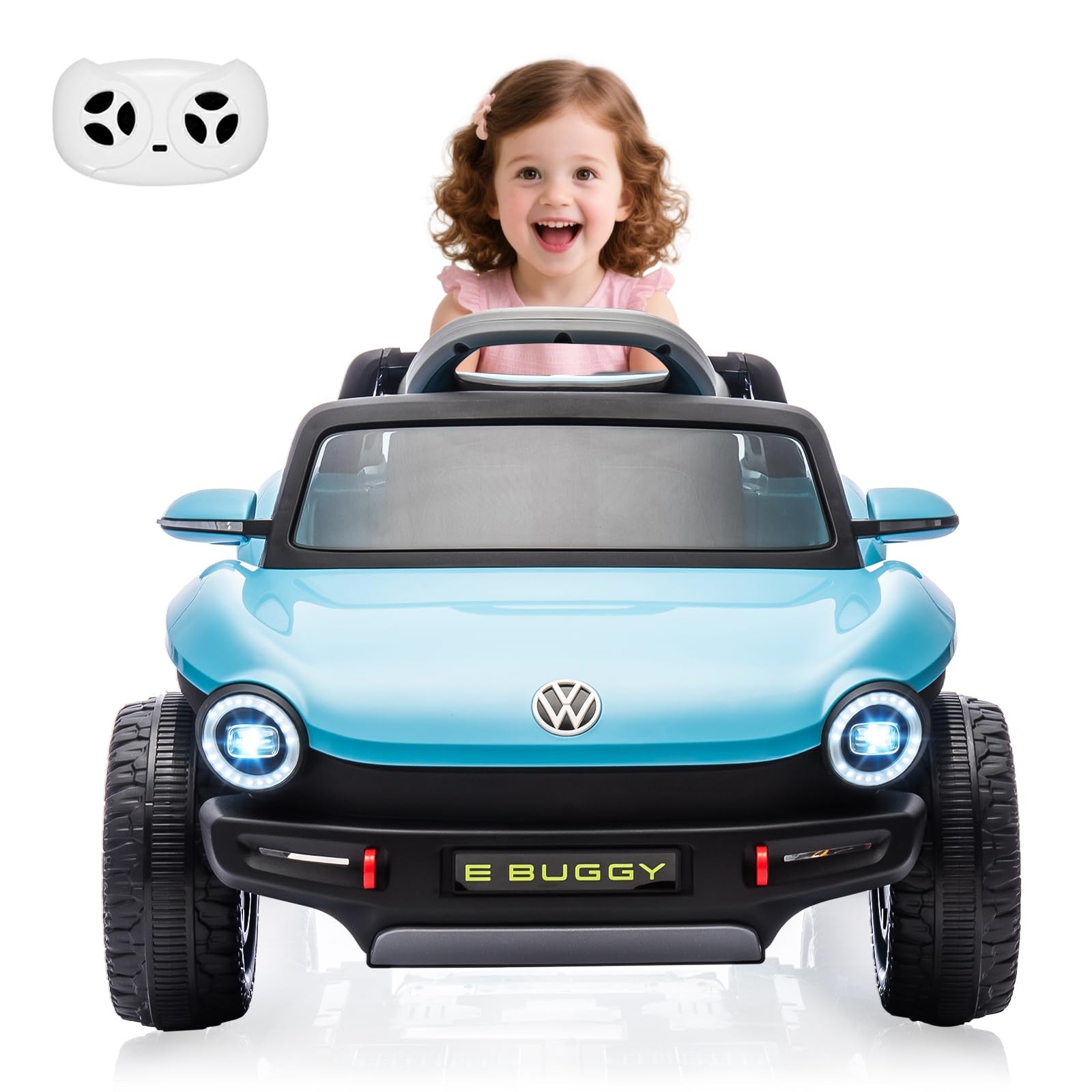 12V 7AH Ride On Car Toddler Electric Vehicle with Remote,Light, USB, Horn, Music