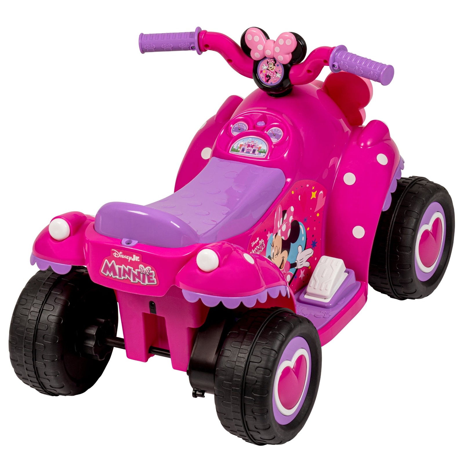 6V Disney Minnie Mouse Ride-On Quad for Toddlers Ages 1.5-3 Pink
