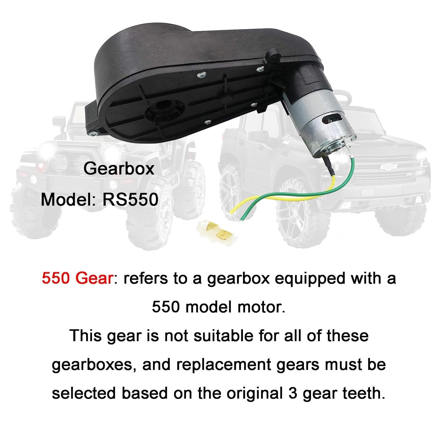 Precision Engineered 3-Gear Set for RS550 Ride-On Cars – Perfect Fit Replacement