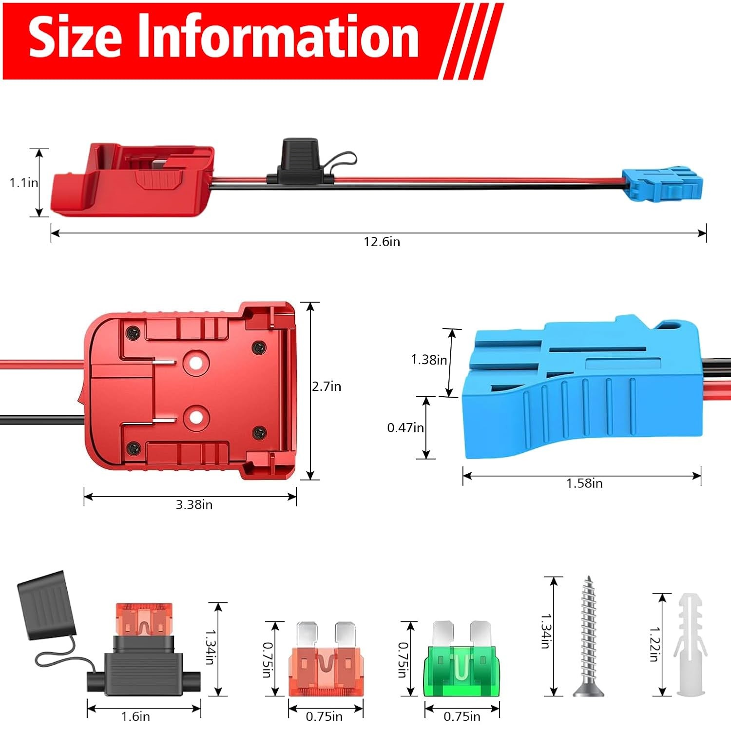 Power Wheel Adapter Peg Perego 12V Ride On Toy Battery Connector Convert
