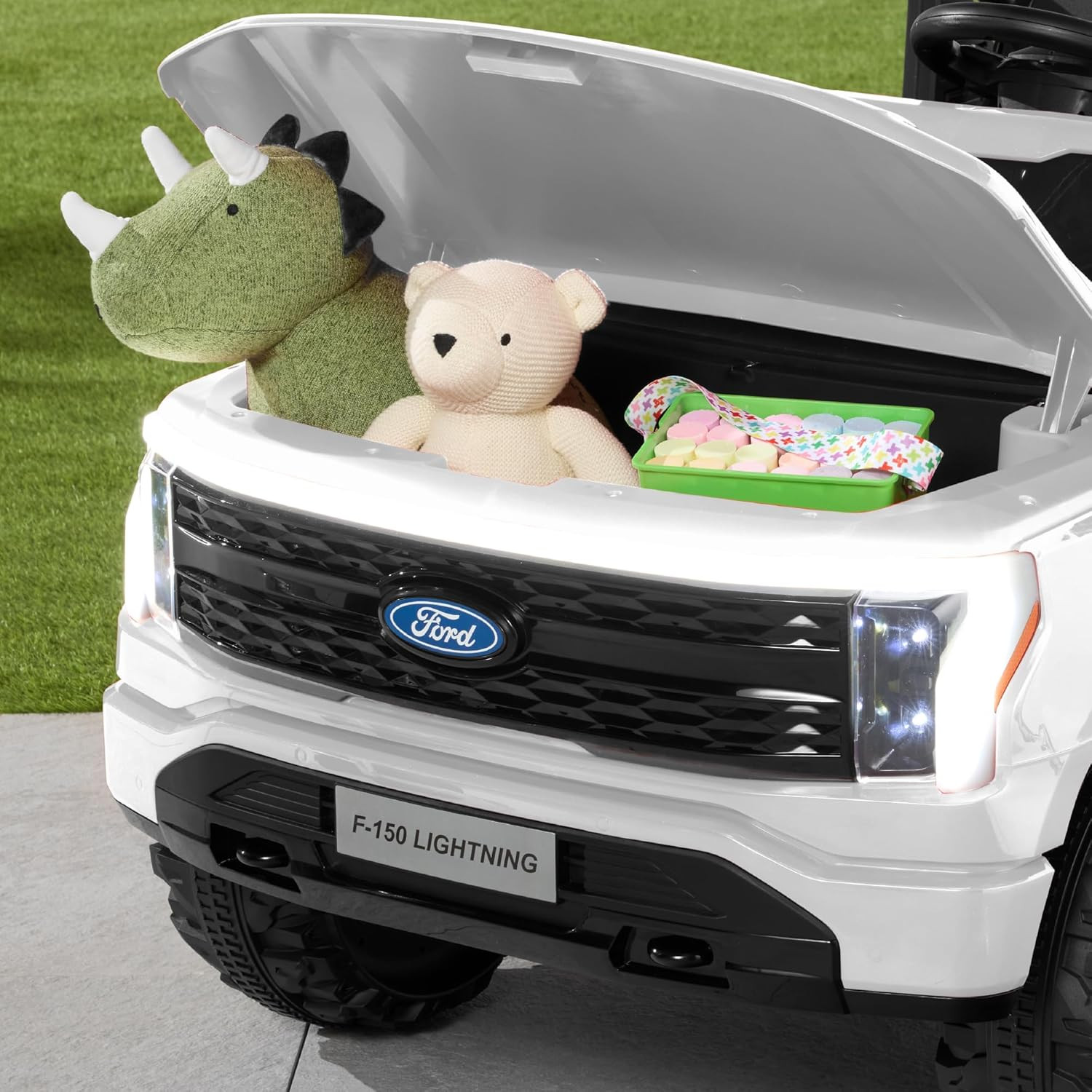 Licensed Ford F-150 Lightning Truck Kids 24V 2-Seater Electric Ride on Car Toy W