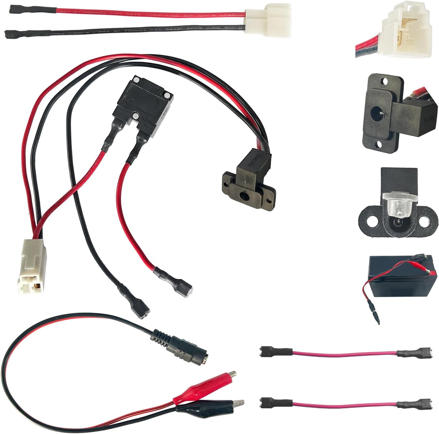 6V 12V 24V Round Charger Charging Port for Kids Power Wheels Ride on Electric To