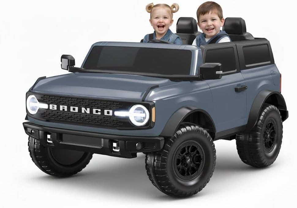 Battery Powered 12V Ford Bronco for Kids – 2-Seater Electric Adventure, Ages 3-7