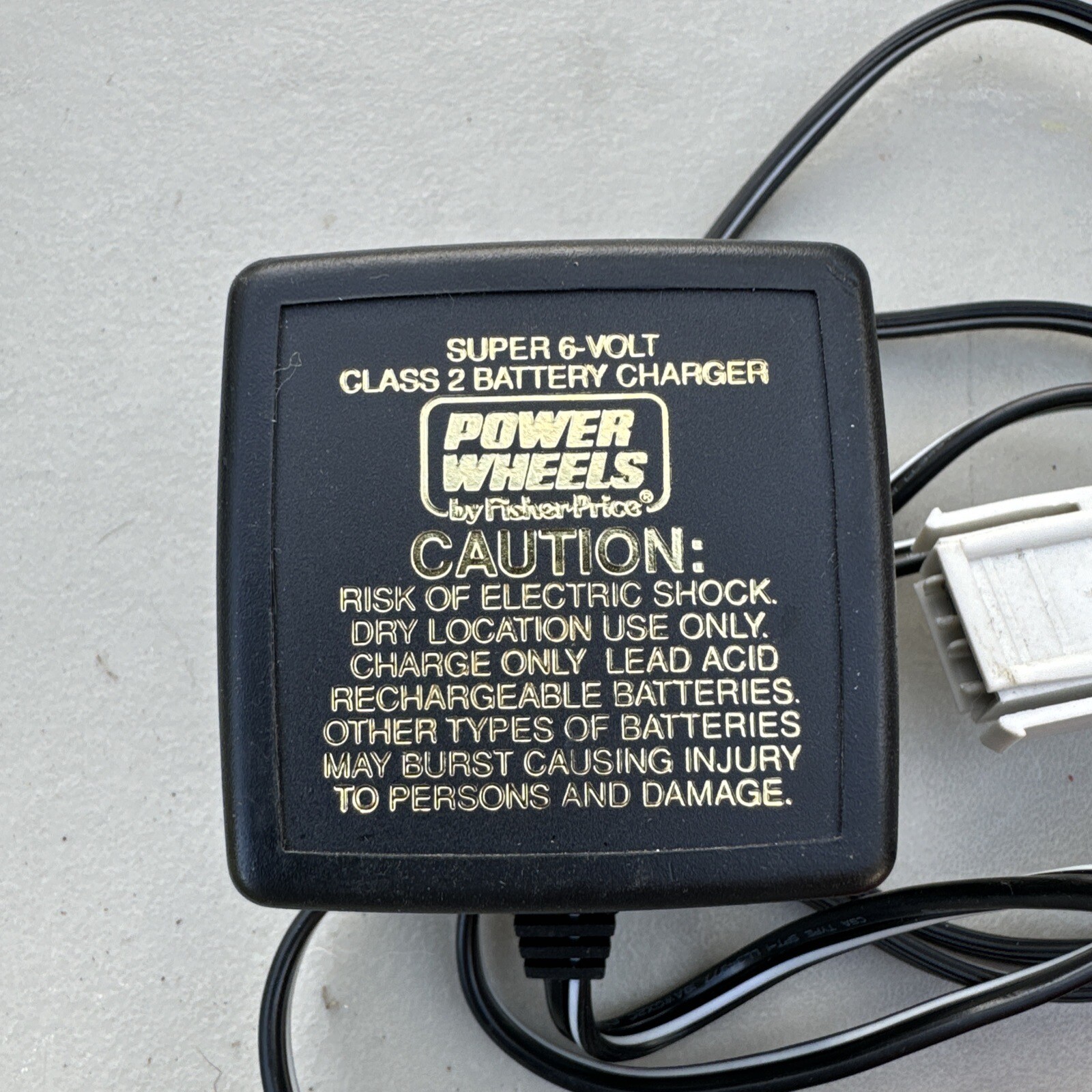 Power Wheels Super 6 Volt Charger BC-120-61200 In Good Preowned Condition Tested