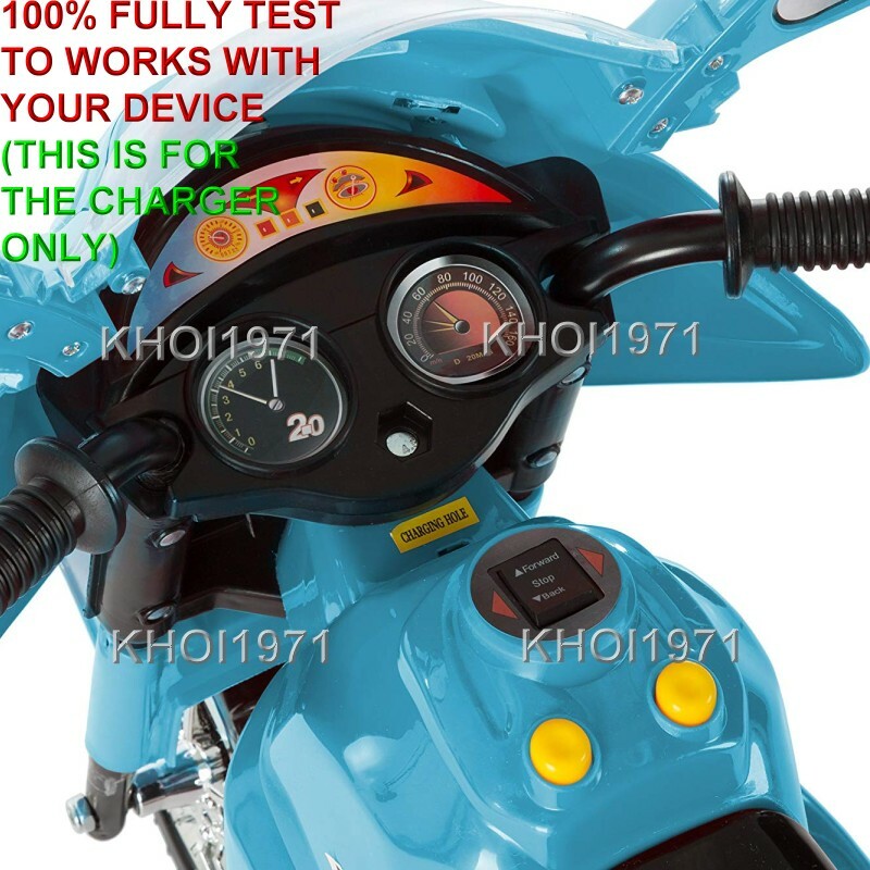 WALL charger AC adapter FOR =03F QVC Lil RIDER Trike motorcycle 3-WHEEL ride on