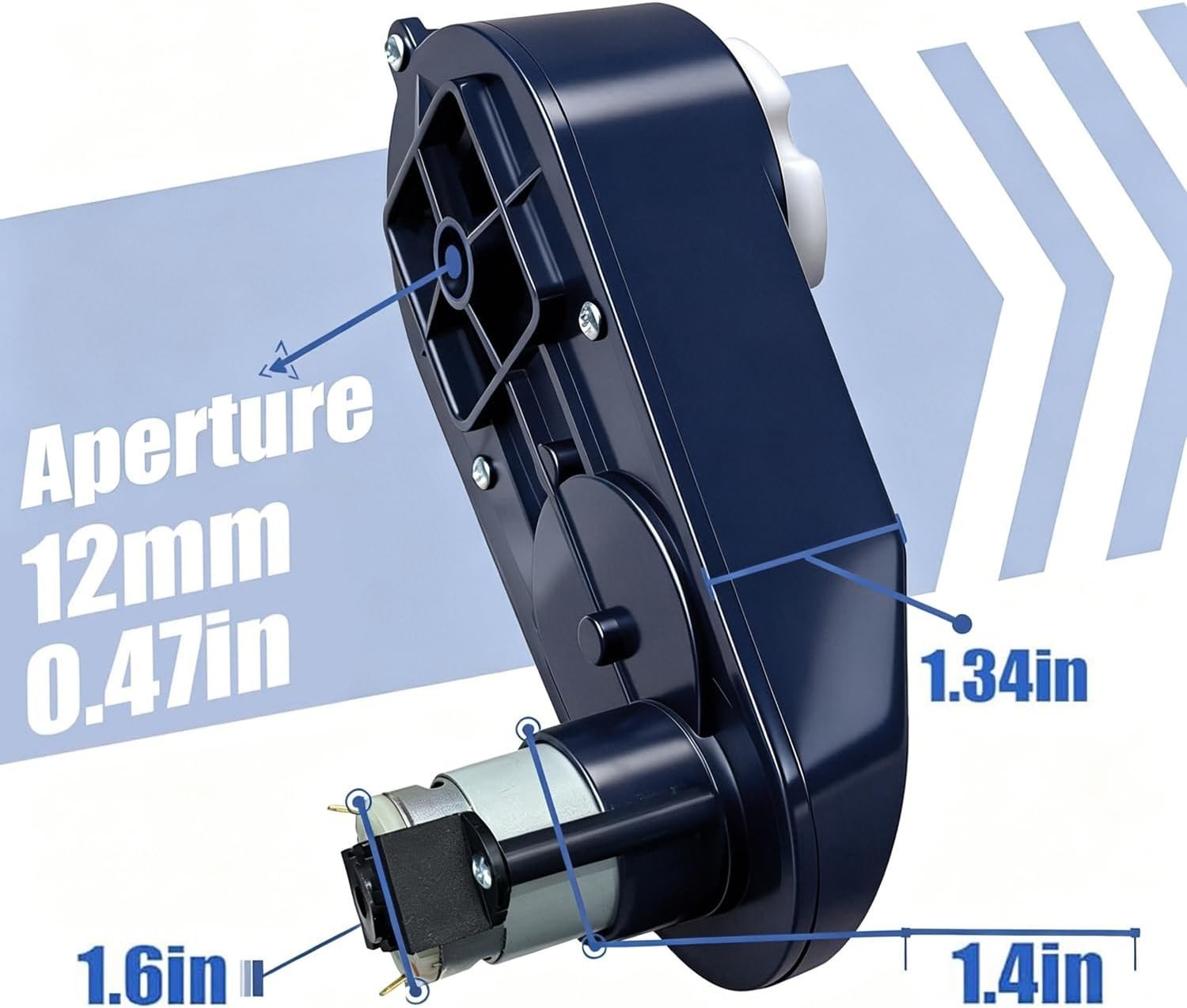 2PCS RS390 24V 18000RPM High-Speed Miniature DC Motor Gearbox for 4WD Power W…