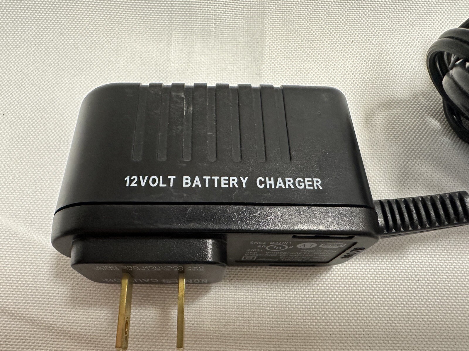 Peg Perego Charger Cord 12 Volt 12V Original Replacement OEM Class 2 Ride on Toy