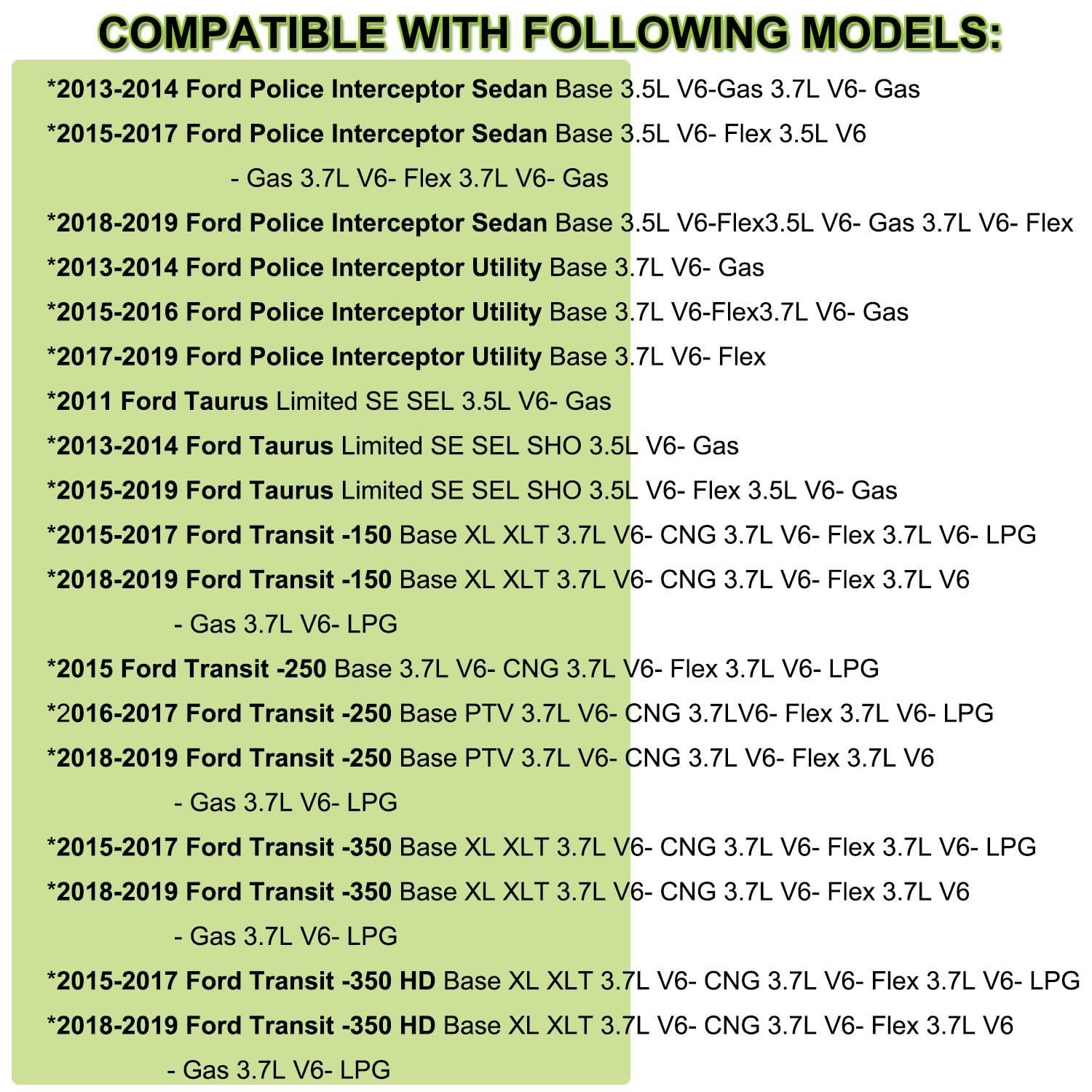 Engine Valve Covers Compatible with Ford F-150, Edge, Explorer, Mustang, Tran…