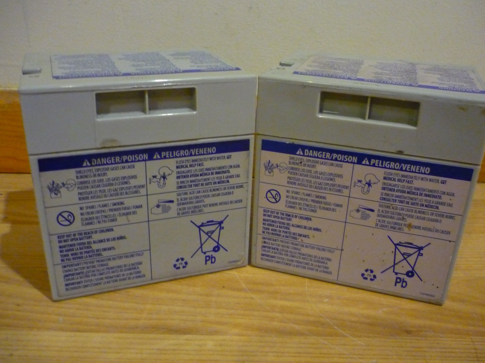 LOT OF 2 OEM POWER WHEEL BATTERIES 12V