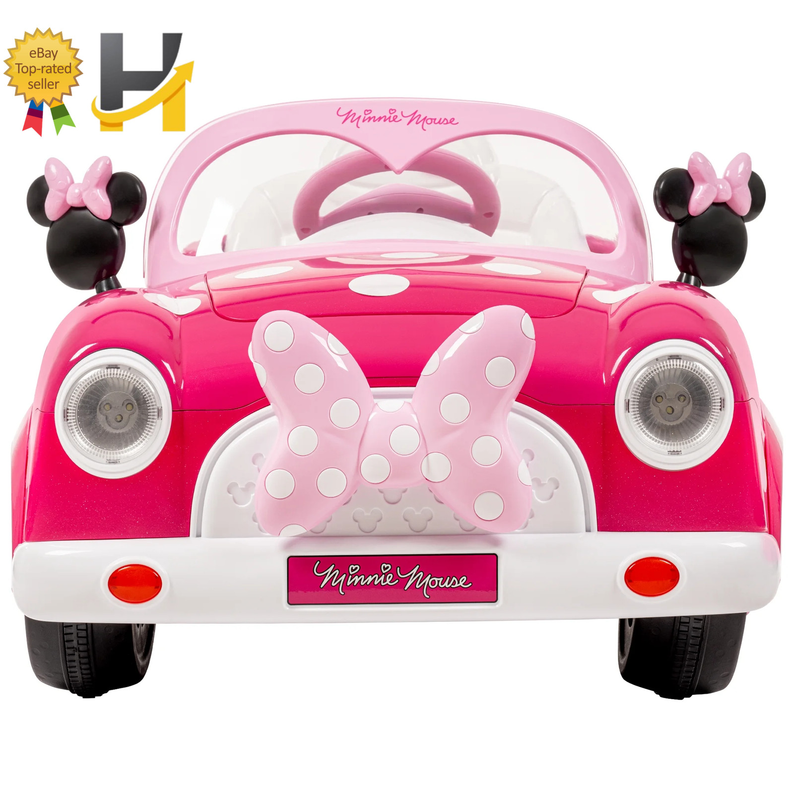Disney Minnie Mouse Convertible Ride On Car 6 Volt Electric Toy For Kids Age 3+