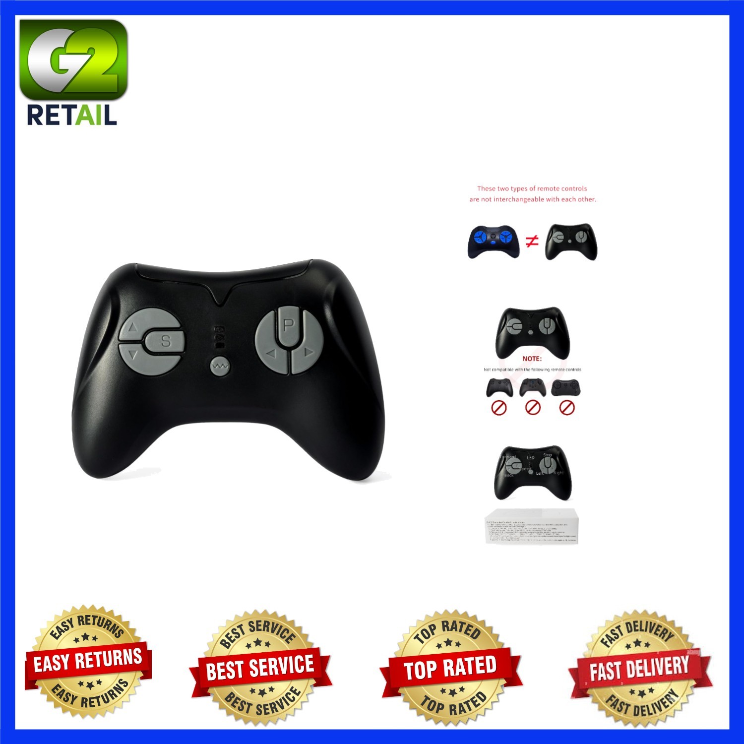 12V JR1839FCC 2.4Ghz Bluetooth Remote Control for 24V Ride on Car Parent Transmi