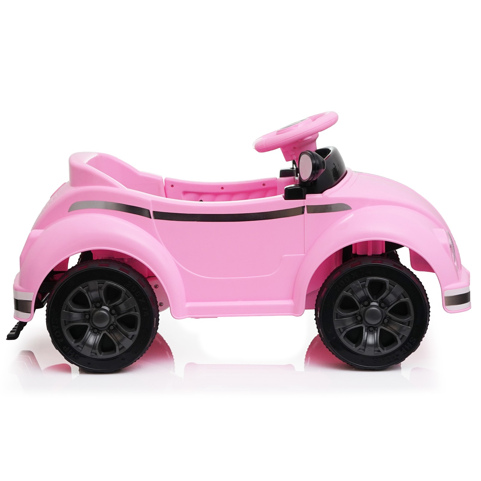 12V Kids Ride On Car Wheel LED USB & Bluetooth Suitable for Kids Aged 2-4 Pink