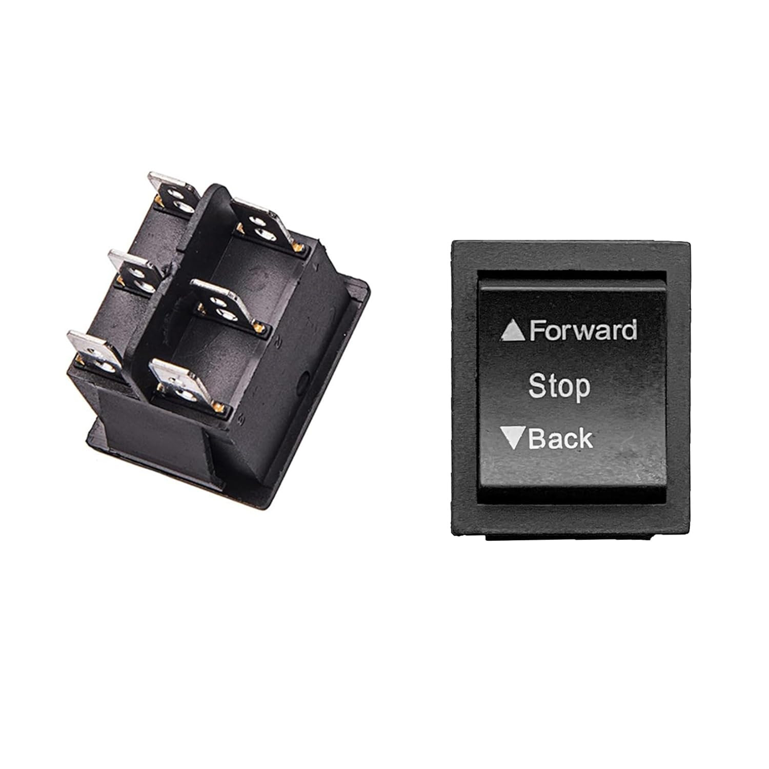 2 Pcs Universal Forward and Backward Switch for 6-24V Power Wheel Children’S Ele