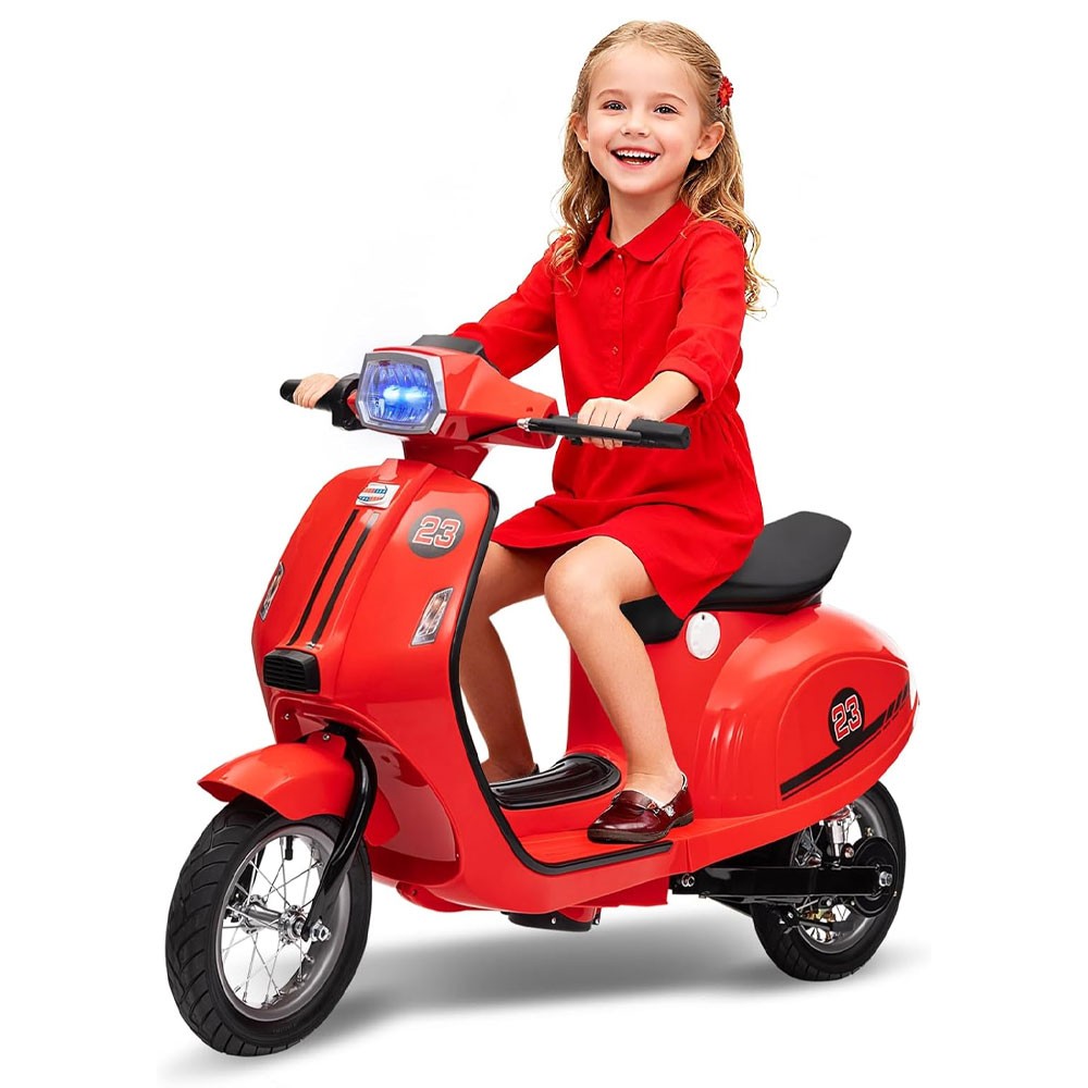 24V 10AH Electric Motorcycle for Kids Electric Scooter with Seat for Kids