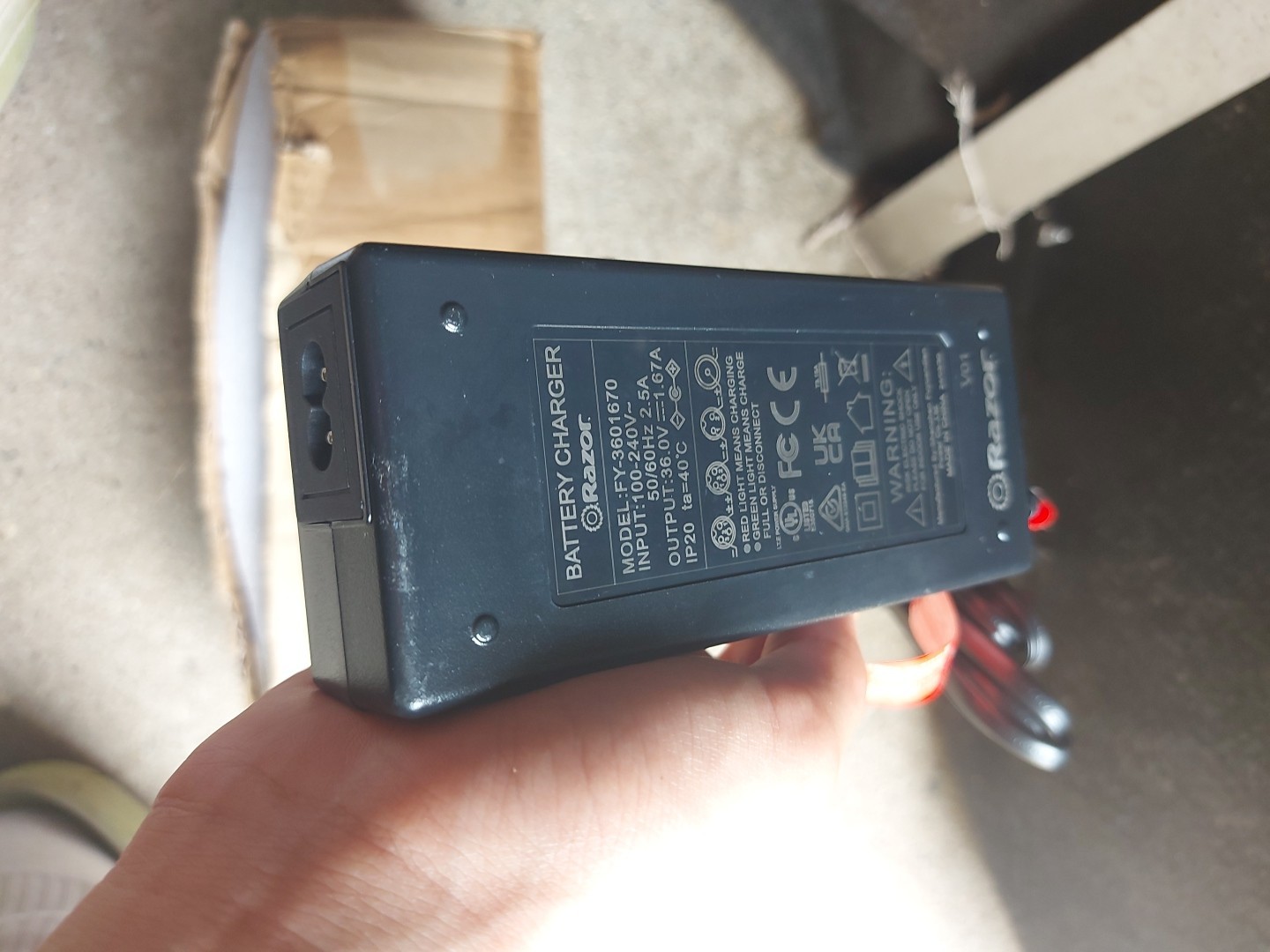 Taxi Garage Charger For Crazy Cart Xl Brand New With A Sticker With It
